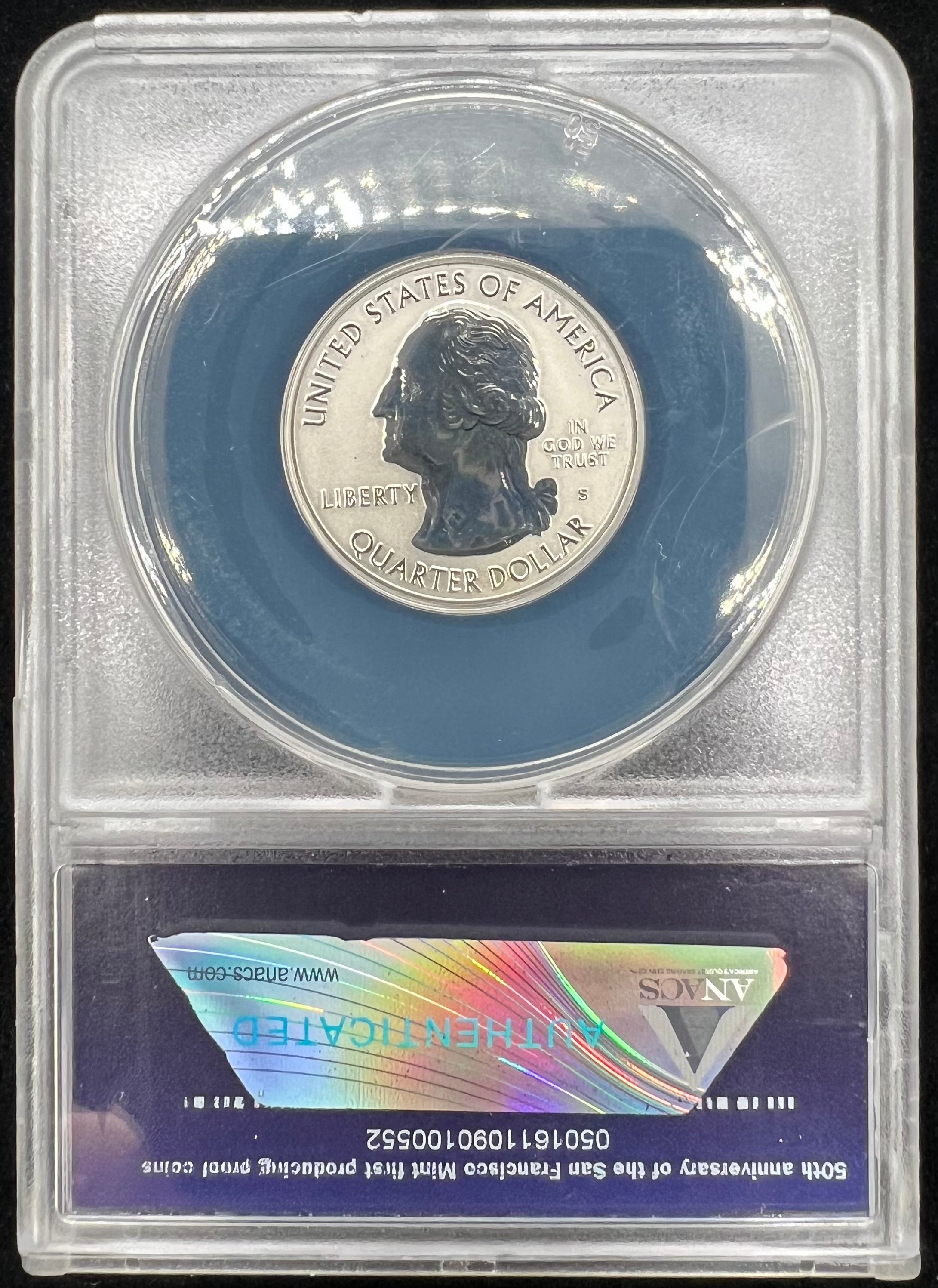 2018-S Silver RP70 DCAM Michigan Denver Release First Strike Reverse Proof ANACS