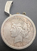 1925-D Peace Dollar Lighter - Needs Flint