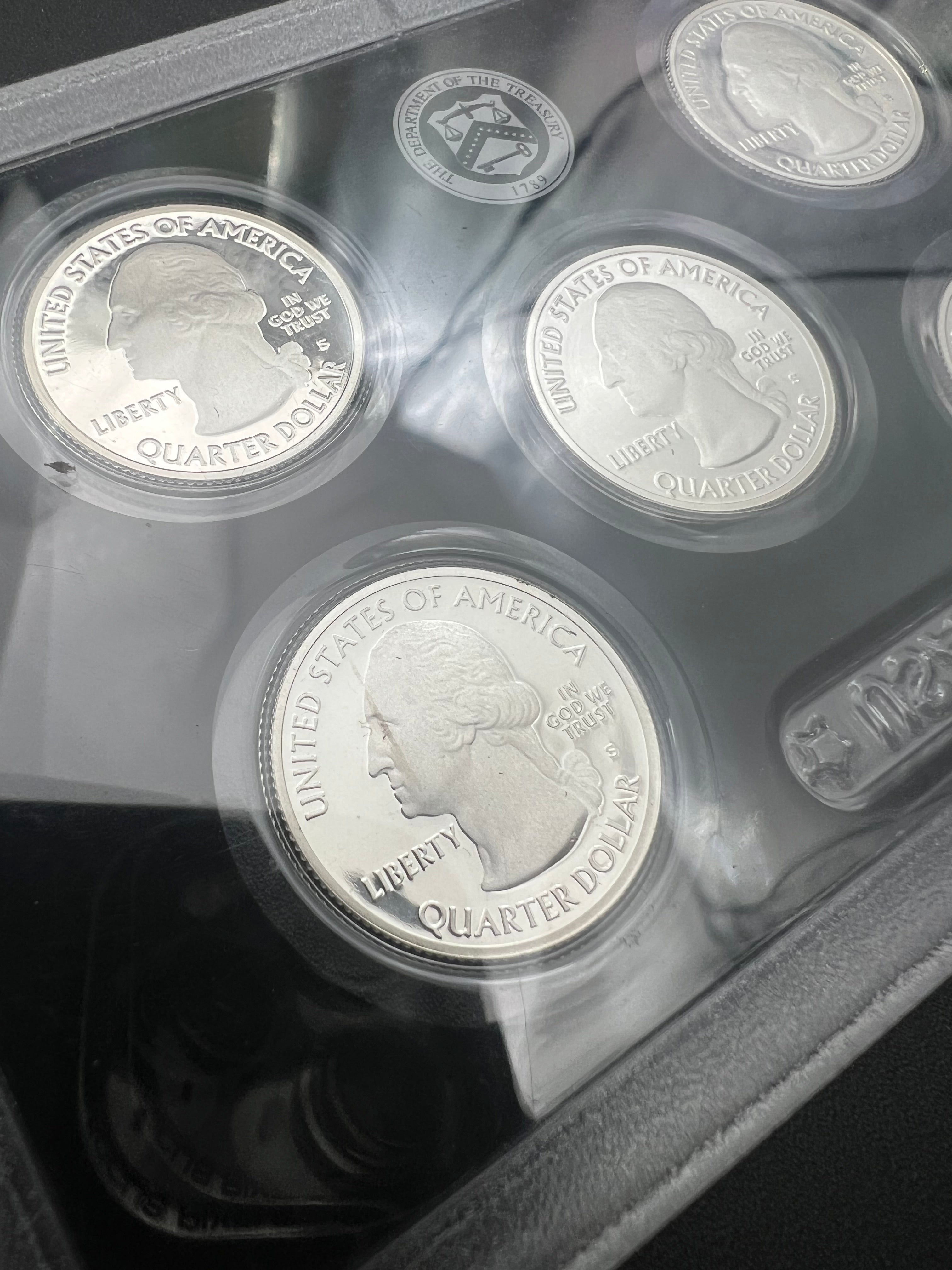 2011 90% Silver US Mint America The Beautiful Silver Proof Quarters Set WINDOW ONLY NO BOX/COA