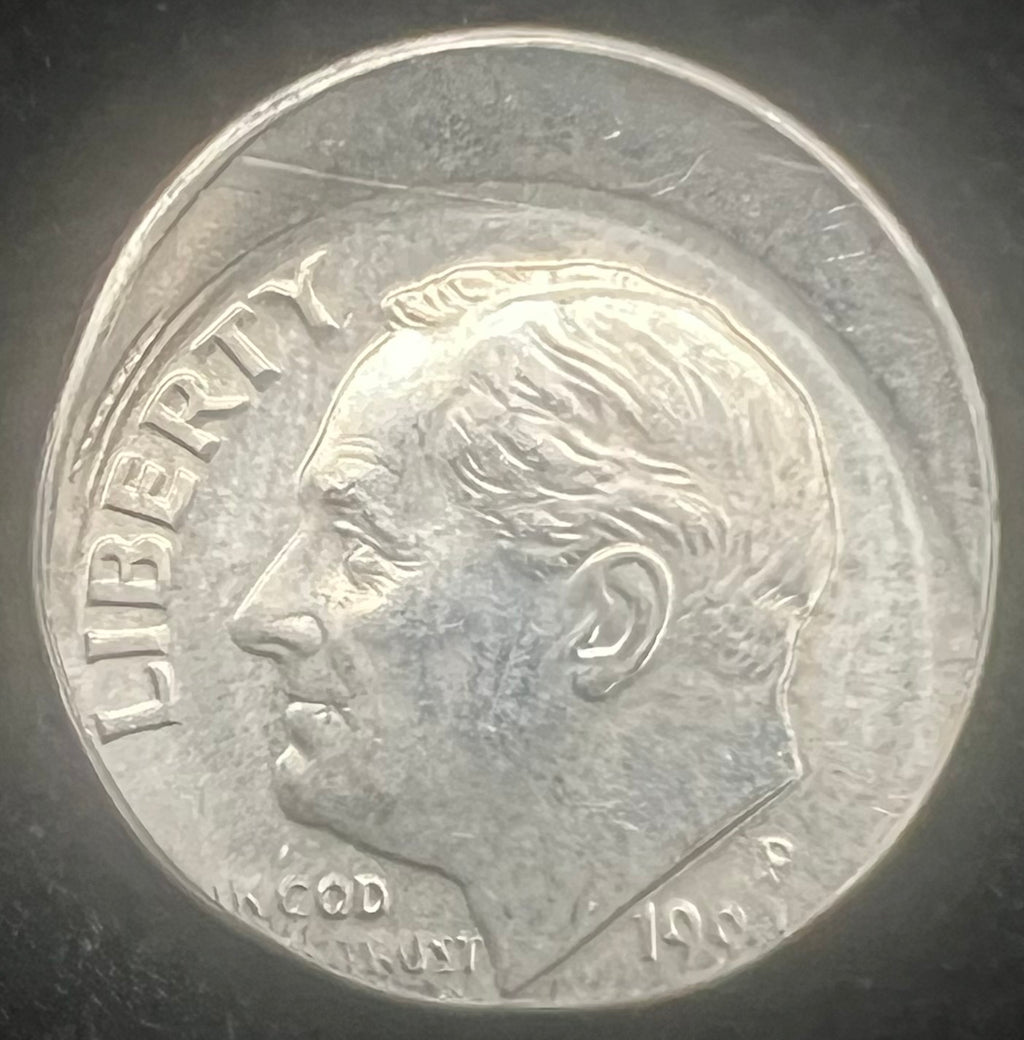 Mint Error Broadstruck Roosevelt Dime