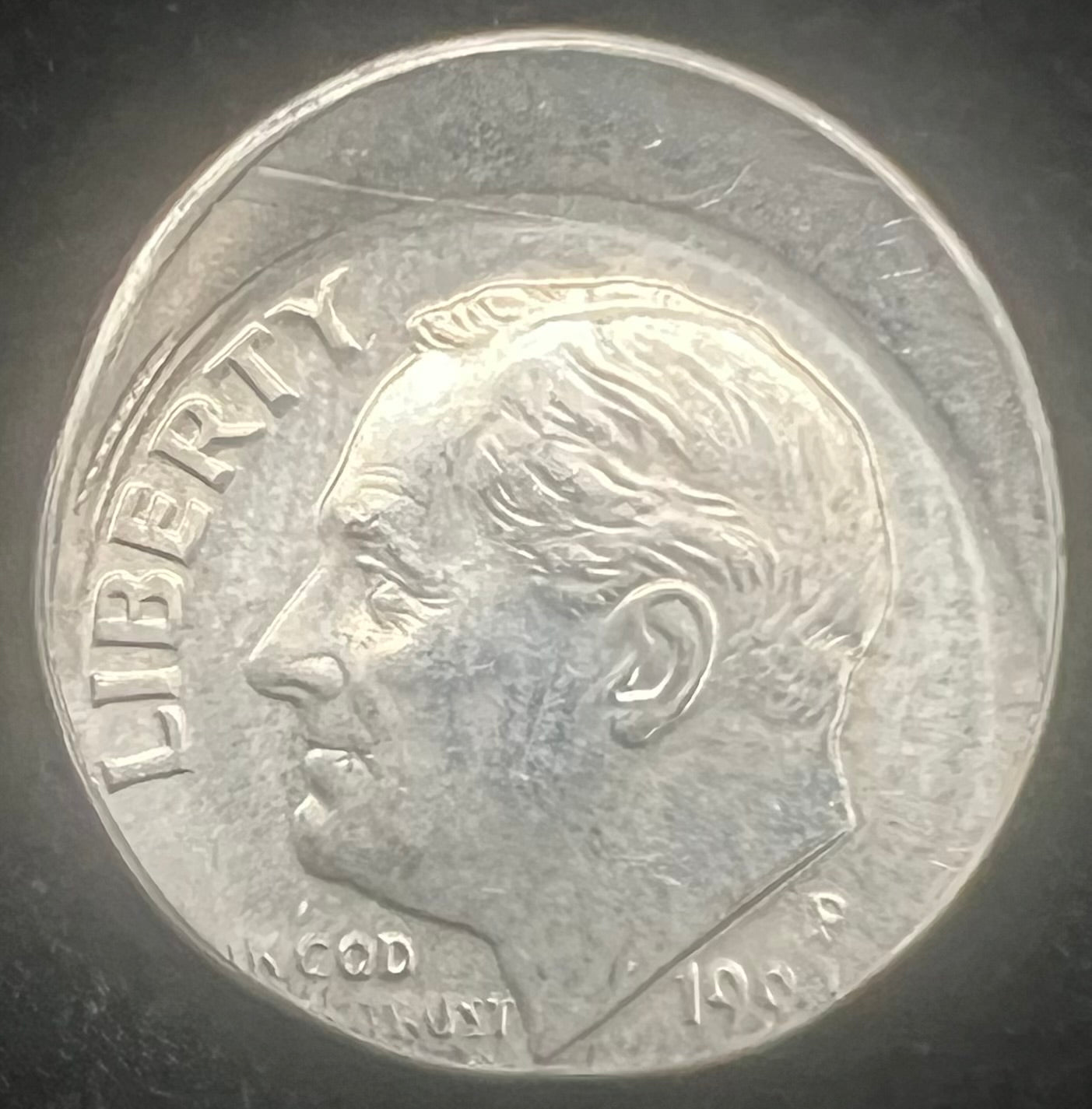 Mint Error Broadstruck Roosevelt Dime