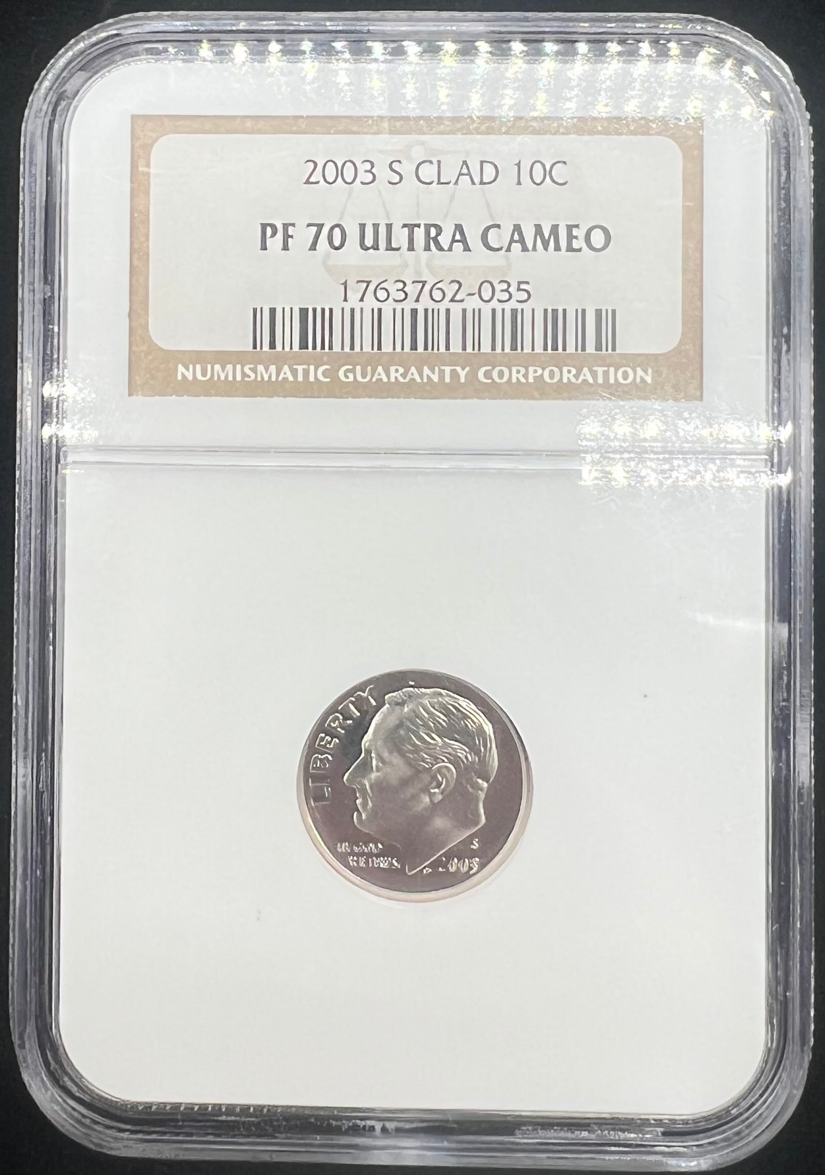 2003 PF70 UCAM Roosevelt Dime NGC