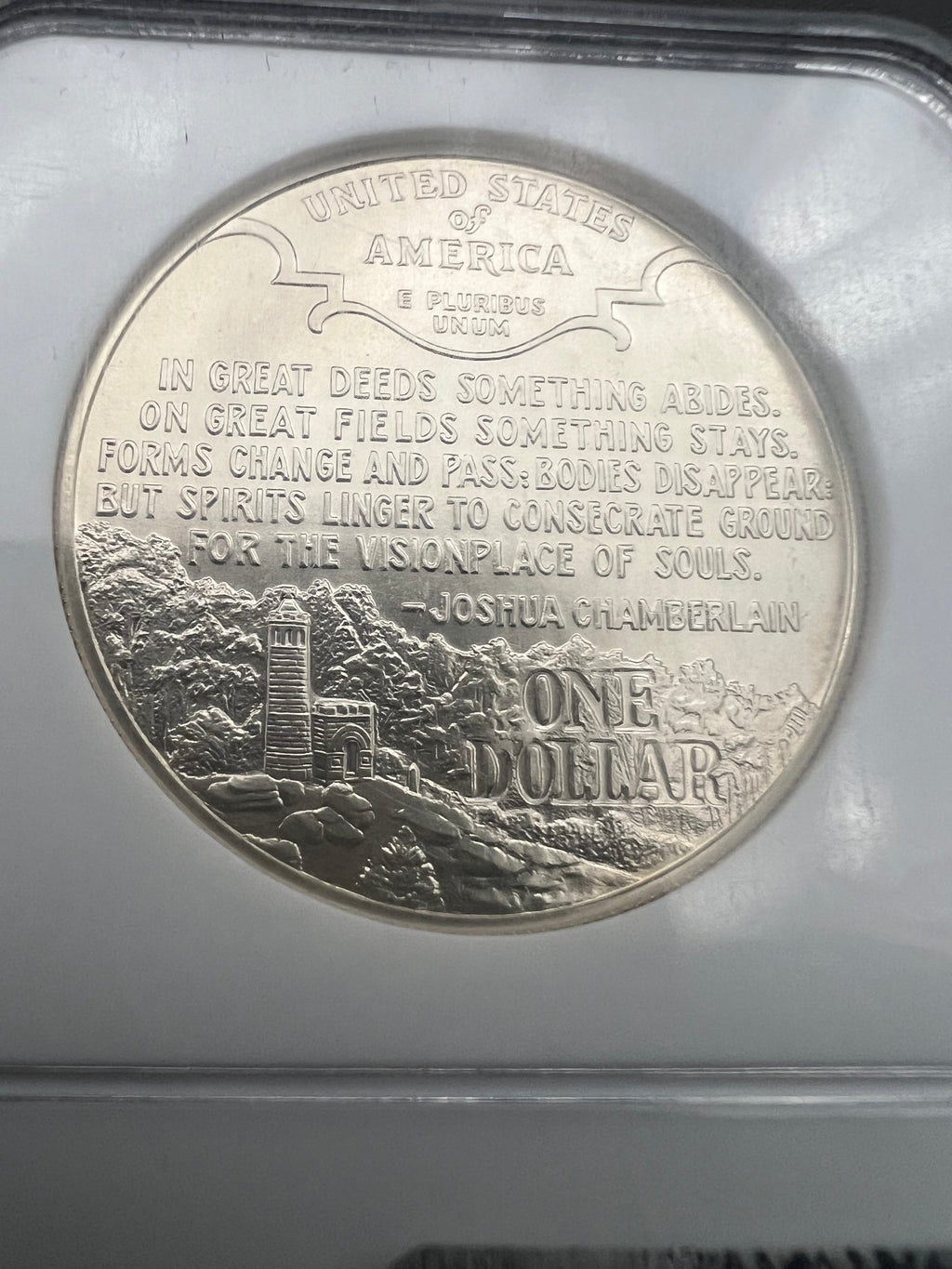 1995-P MS69 Civil War 90% Silver Dollar NGC