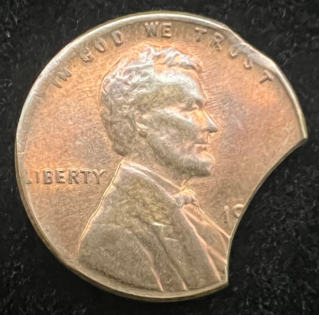 Mint Error Double Clipped Colorful Lincoln Memorial Cent