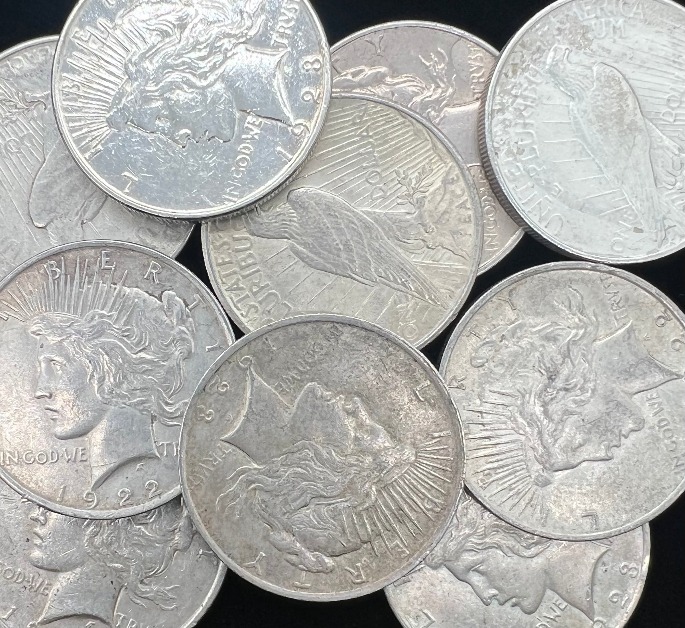 90% Silver Peace Dollar - Circulated - 1$ Face Value - (1) Coin