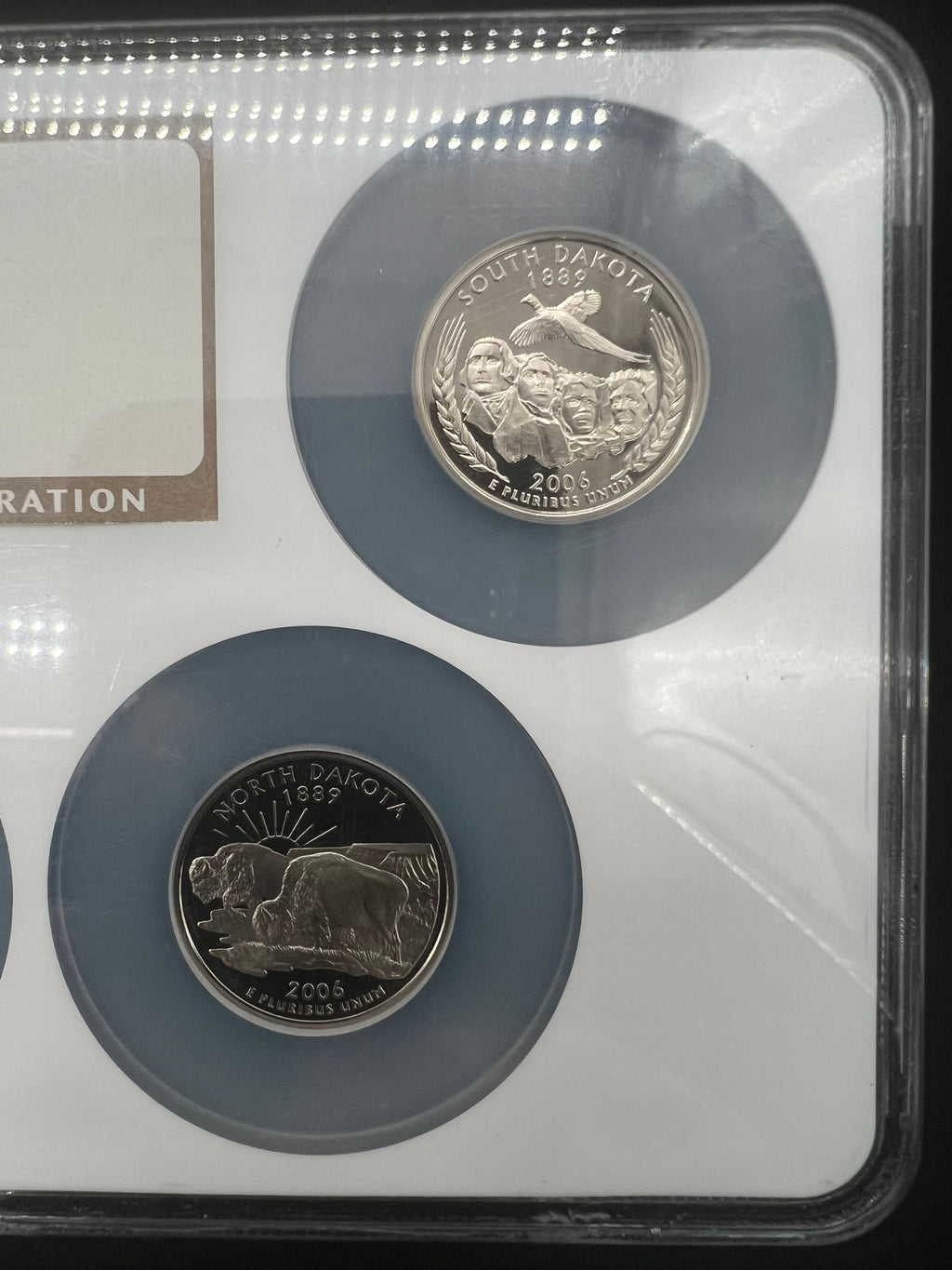 2006-S PF69 UCAM Clad State Quarters Proof Set NGC 5 Coin Slab