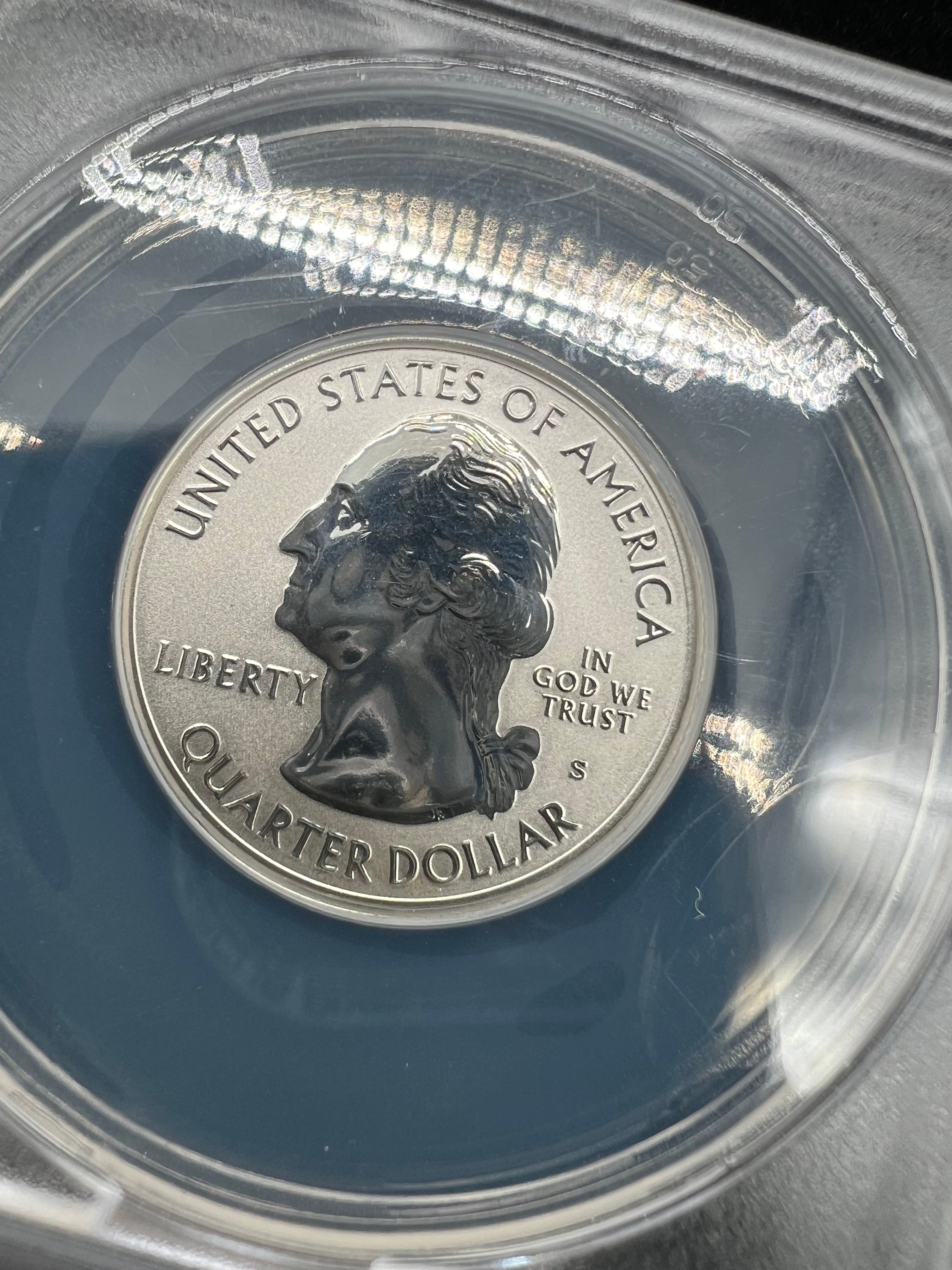 2018-S Silver RP70 DCAM Michigan Denver Release First Strike Reverse Proof ANACS