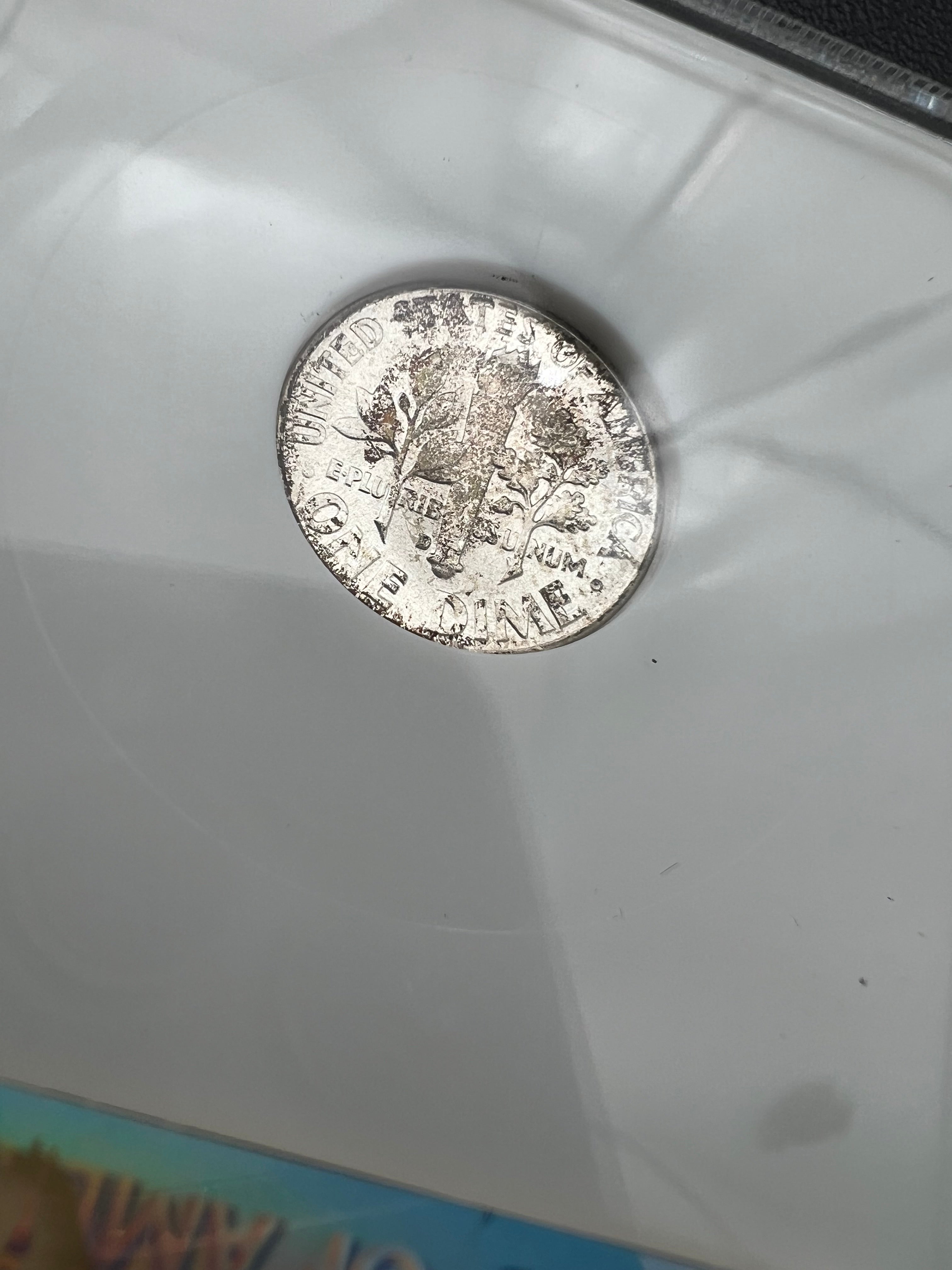 1960-D NGC Fatty Sample Slab Slight Toning