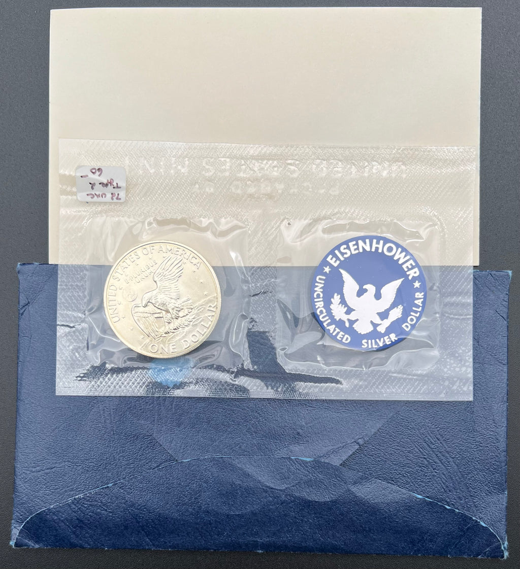 40% Silver 1972 Uncirculated Eisenhower Silver Dollar