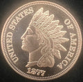 1877 Indian Head Cent 1oz Copper Round
