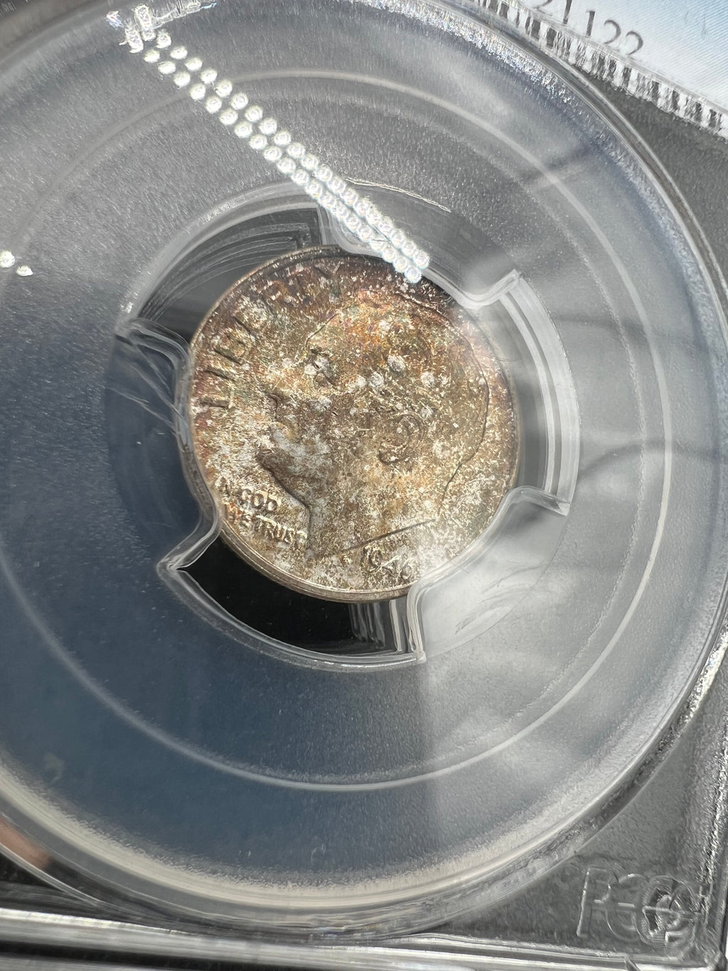 1946-S MS66 FB Colorful Roosevelt Dime PCGS