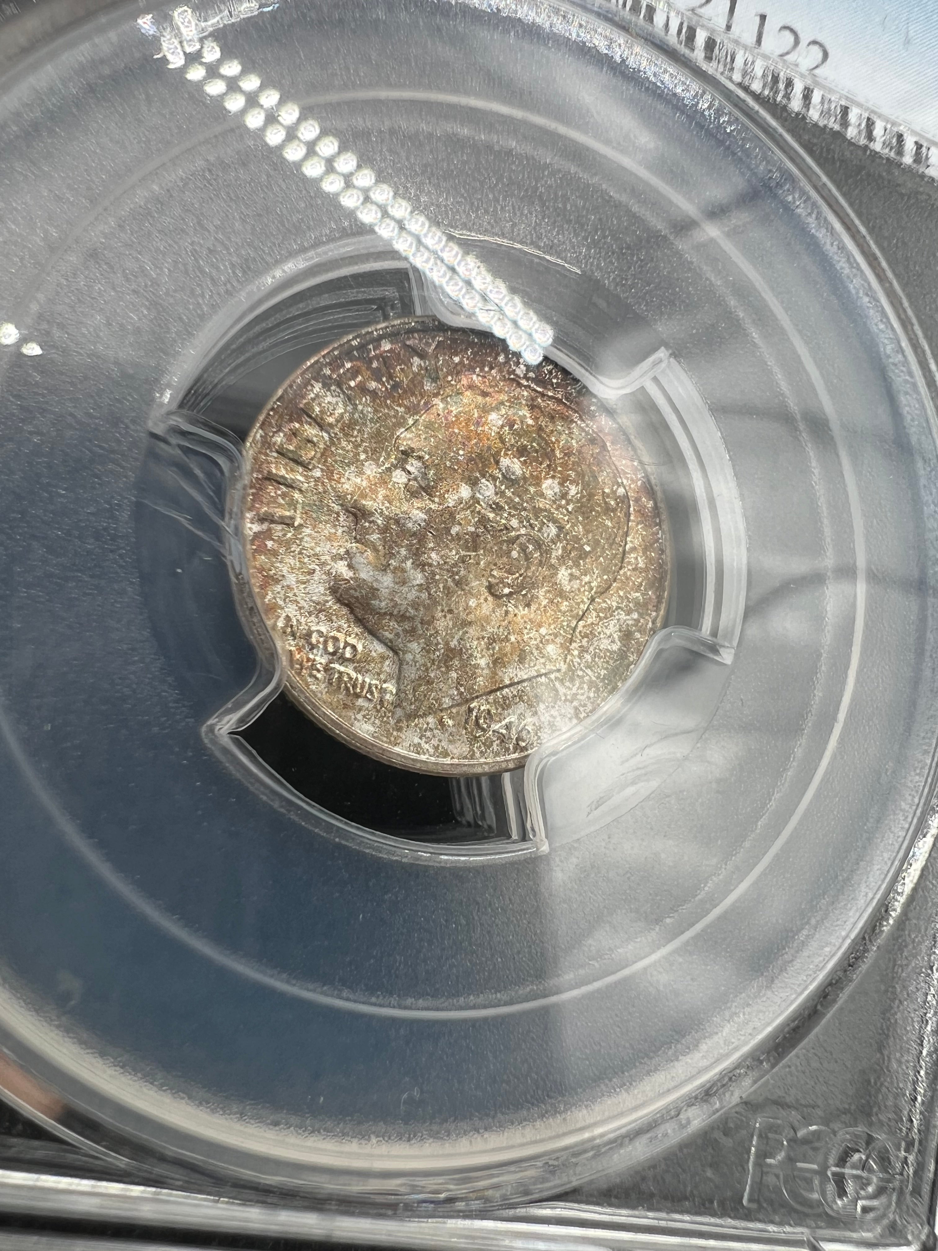 1946-S MS66 FB Colorful Roosevelt Dime PCGS