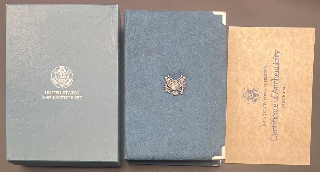 1987-S US Mint Prestige Proof Set 90% Silver Dollar