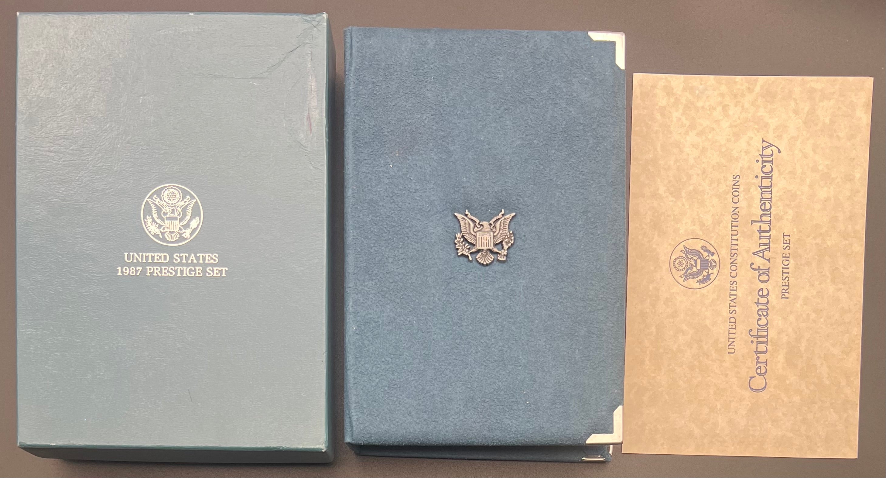 1987-S US Mint Prestige Proof Set 90% Silver Dollar