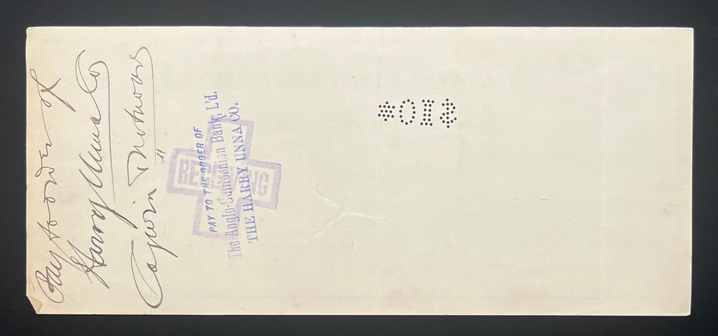 Set of 4 Carson City Nevada Cashiers Checks Dated 1897