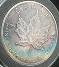 1988 Canada Maple Leaf Colorful 1oz Silver