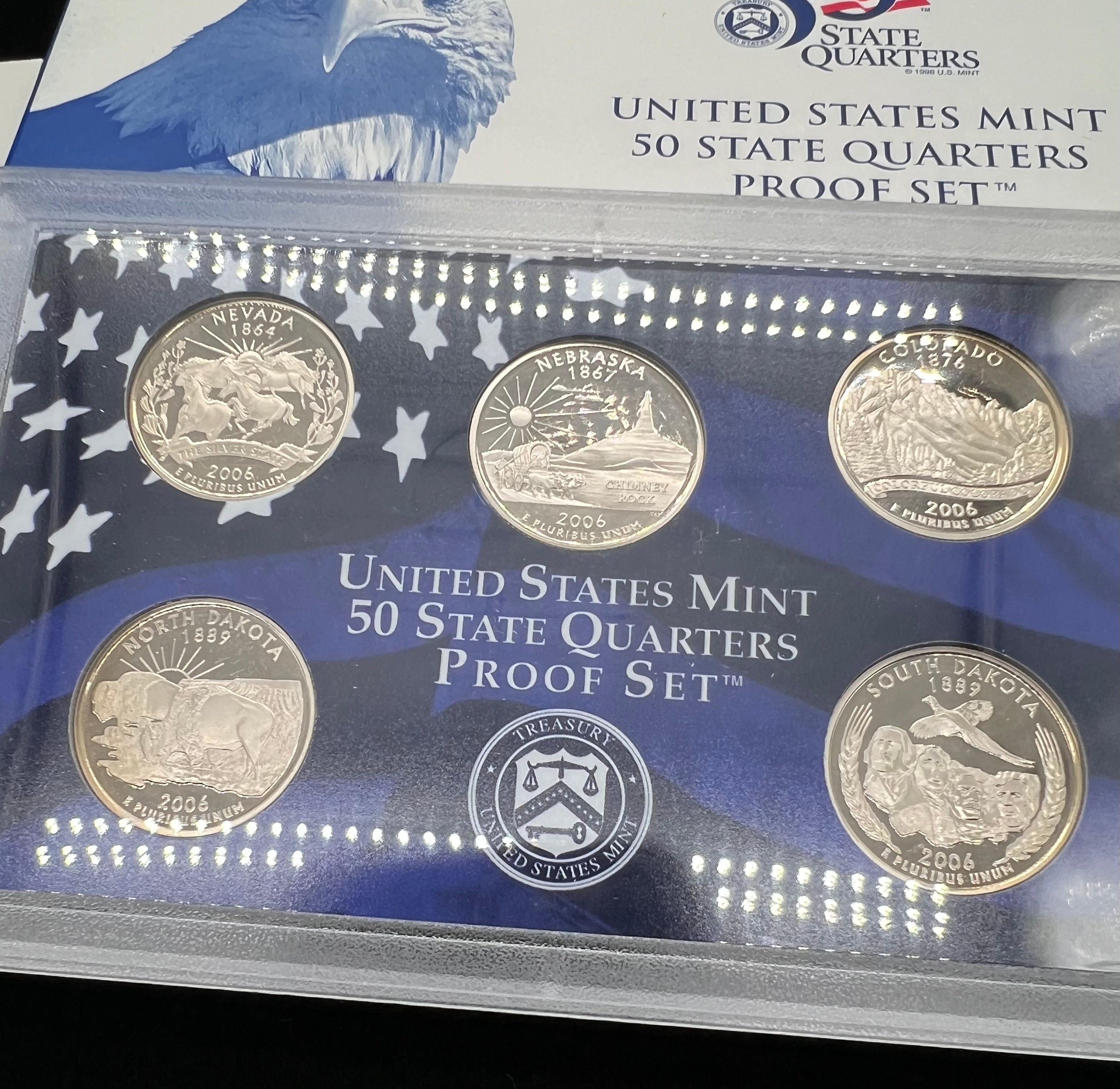 2006 US Mint 50 State Quarters Proof Set
