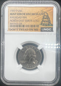 Mint Error 1997 Railroad Rim Washington Quarter NGC North East Error Collection