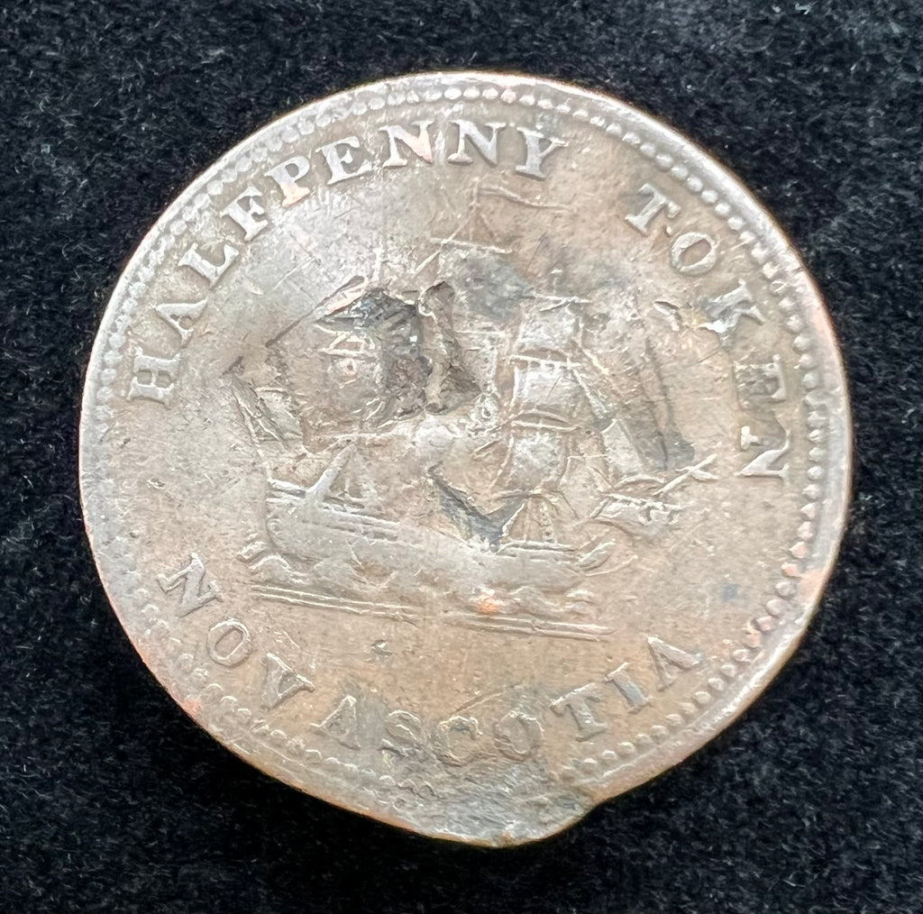1815 1/2 Penny Token Nova Scotia Commercial Change