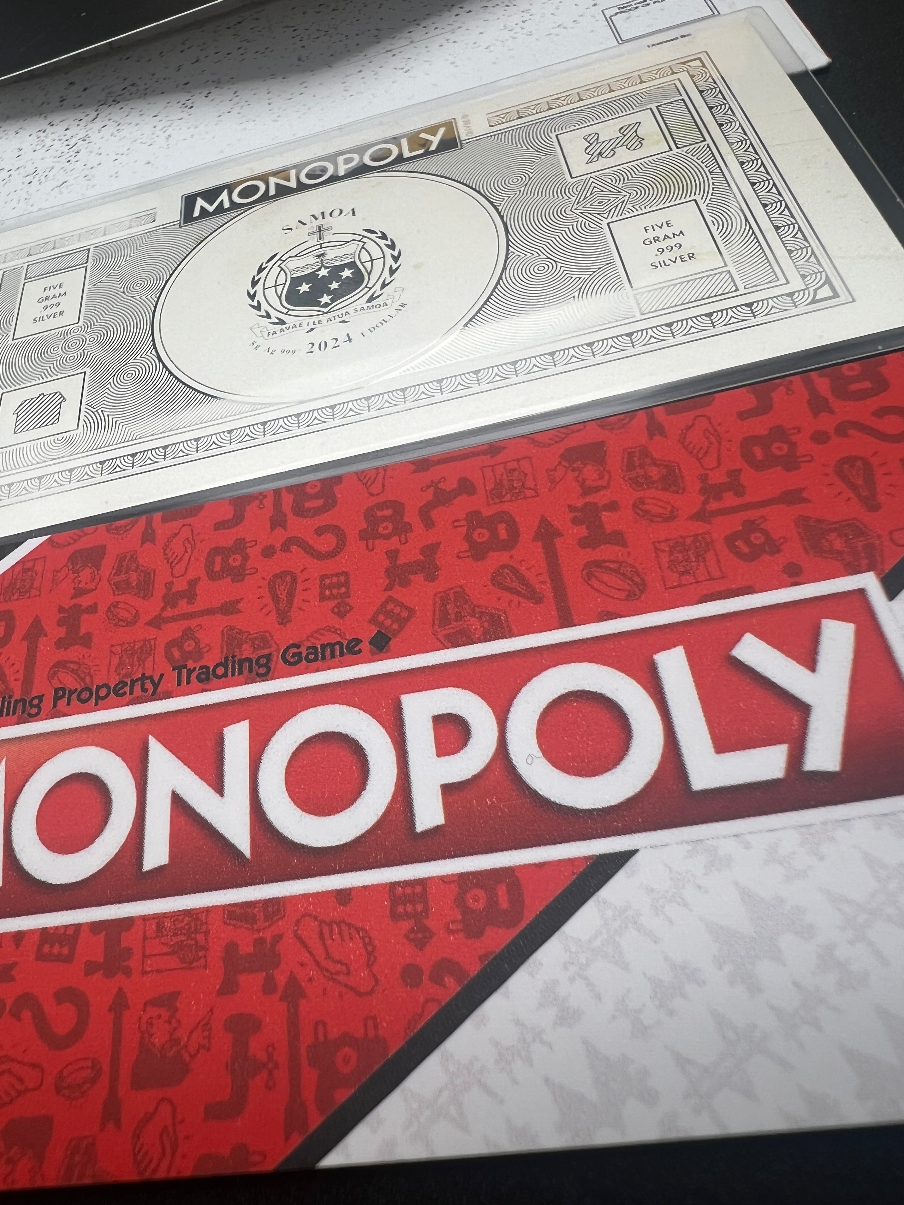 2024 Samoa 5 Gram Silver Monopoly Note