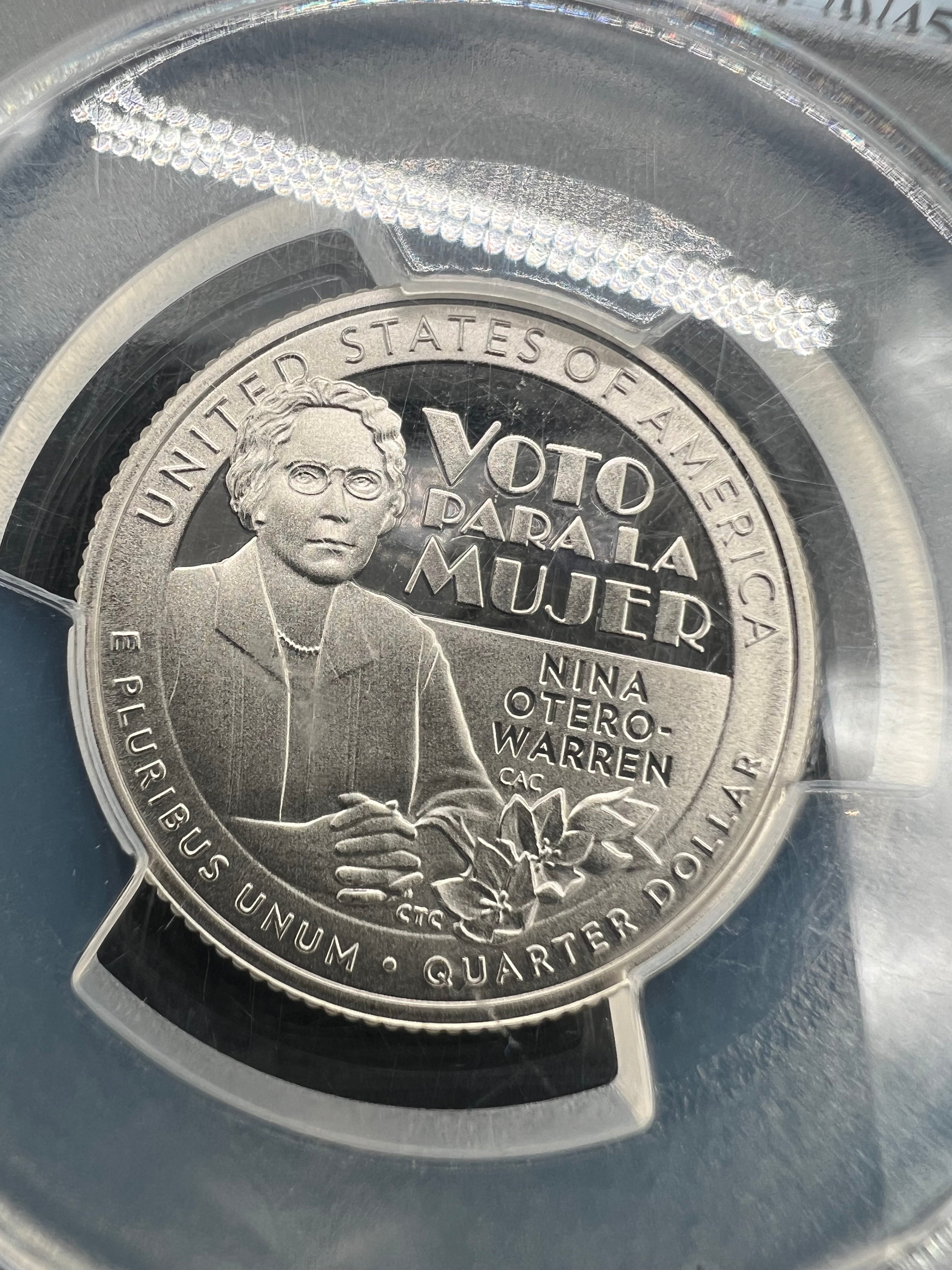 2022-S PR70 DCAM Nina Otero-Warren PCGS First Strike Clad