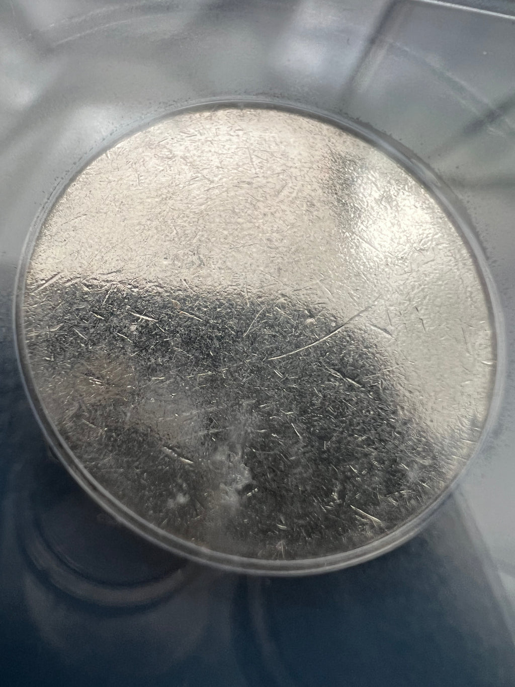 Mint Error Blank Quarter Planchet From The “New Jersey Hoard” ICG