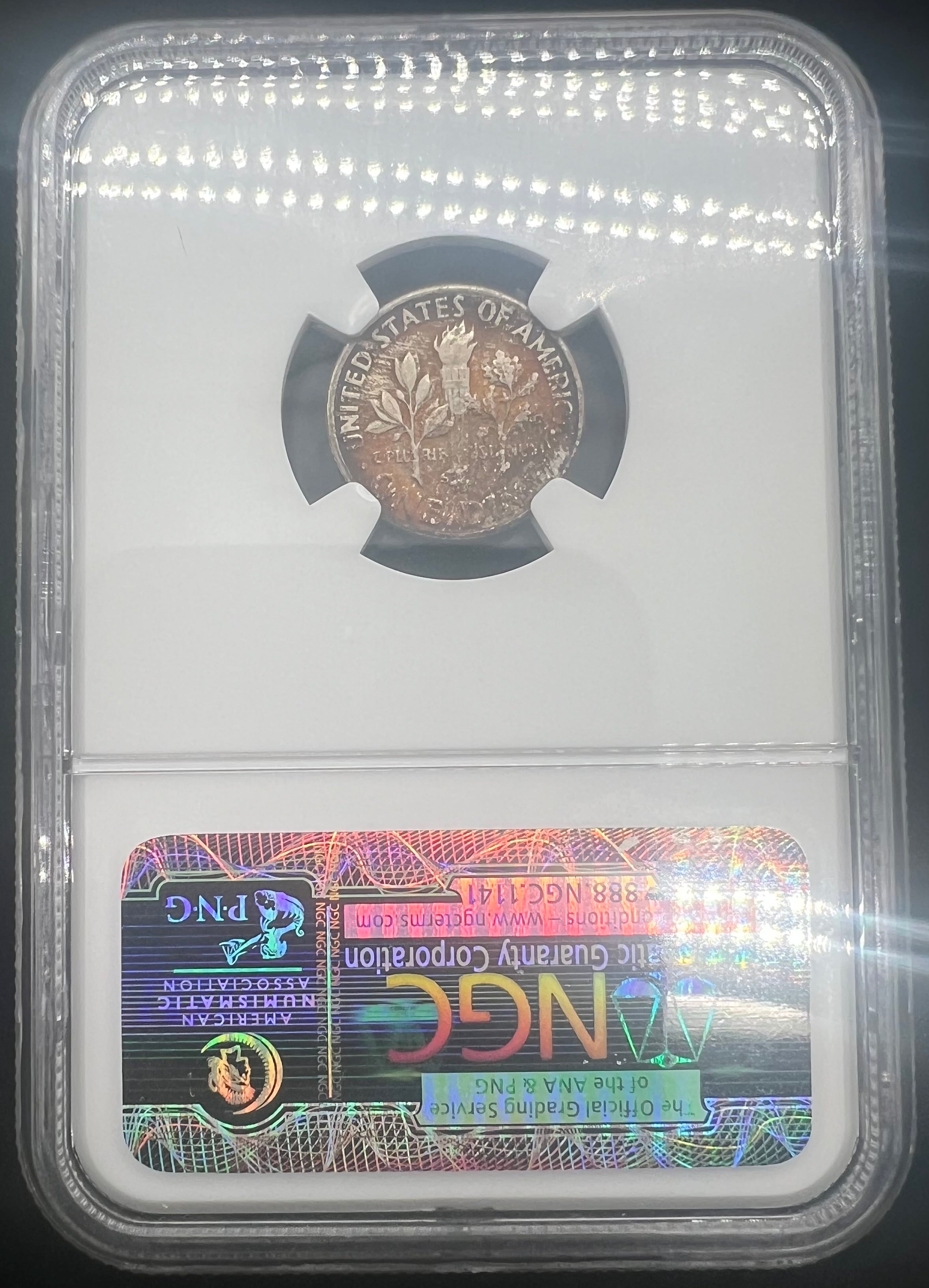 1951-S MS66 Colorful Roosevelt Dime NGC