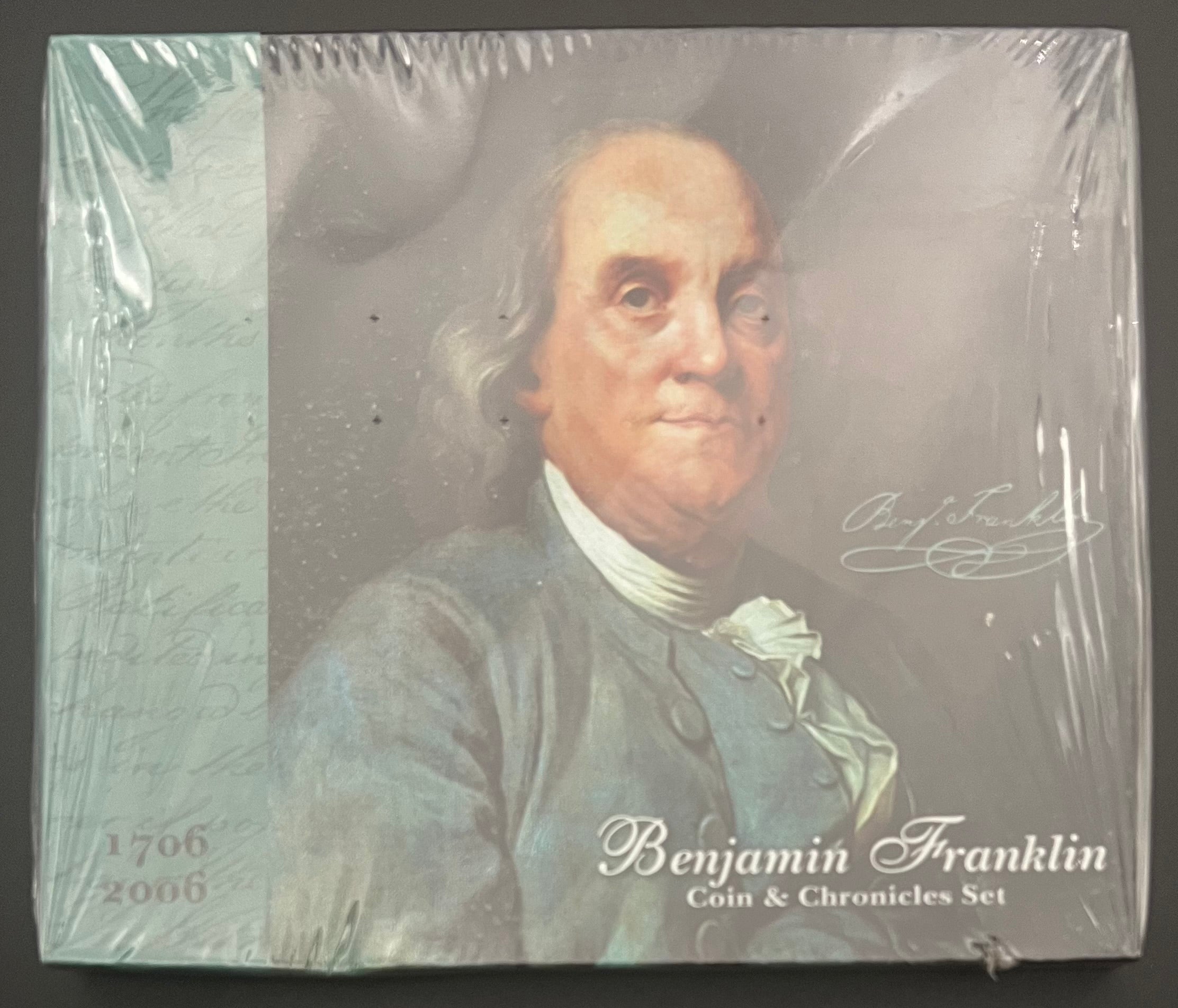 Benjamin Franklin Coin & Chronicles Set SEALED 90% Silver Dollar