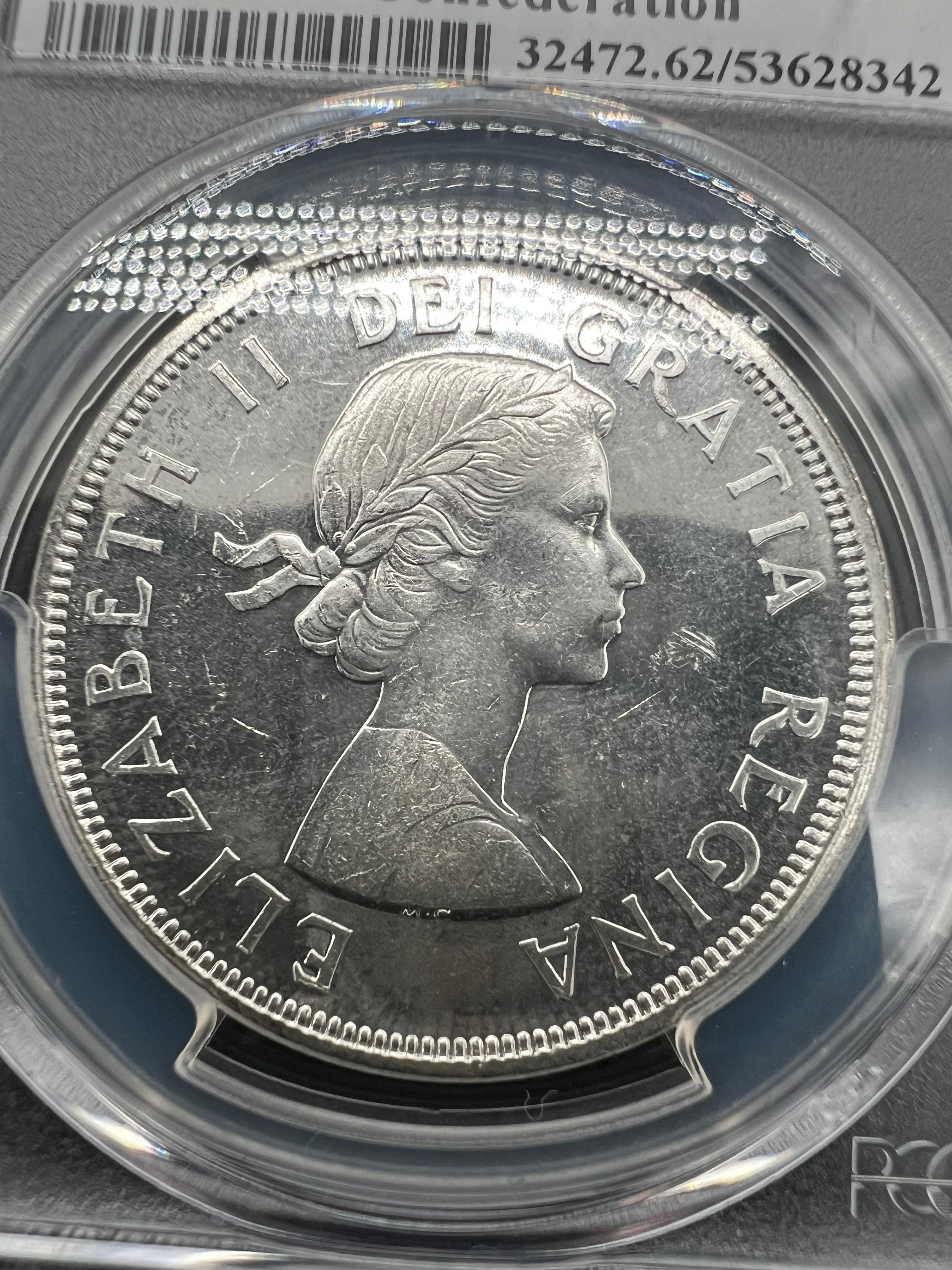 1964 MS62 Canada Silver Dollar PCGS