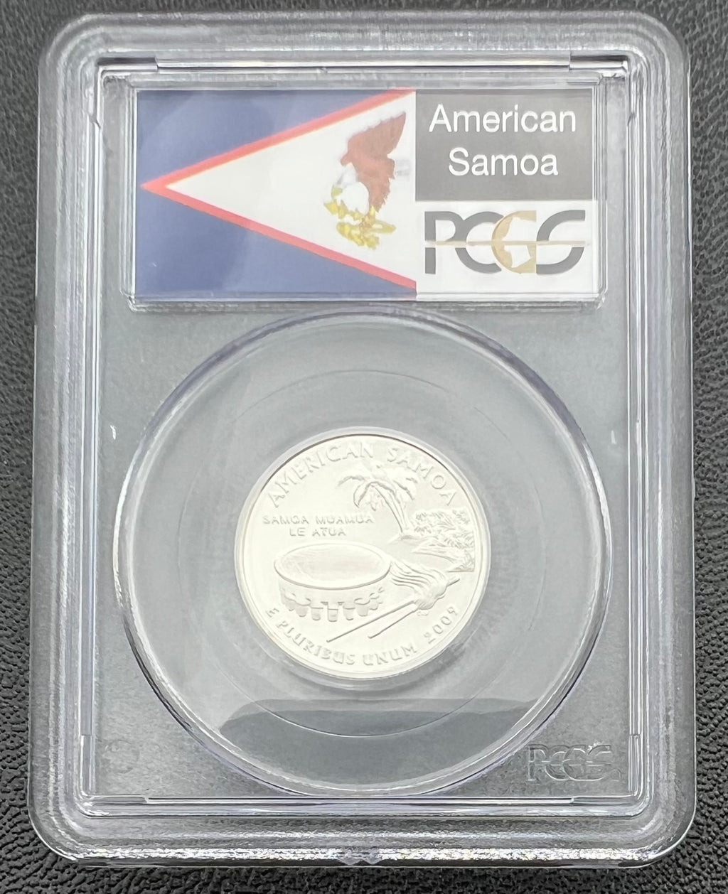 2009-S PR70 DCAM American Samoa Silver Quarter PCGS