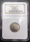 1883 MS66 No Cents V Nickel NGC