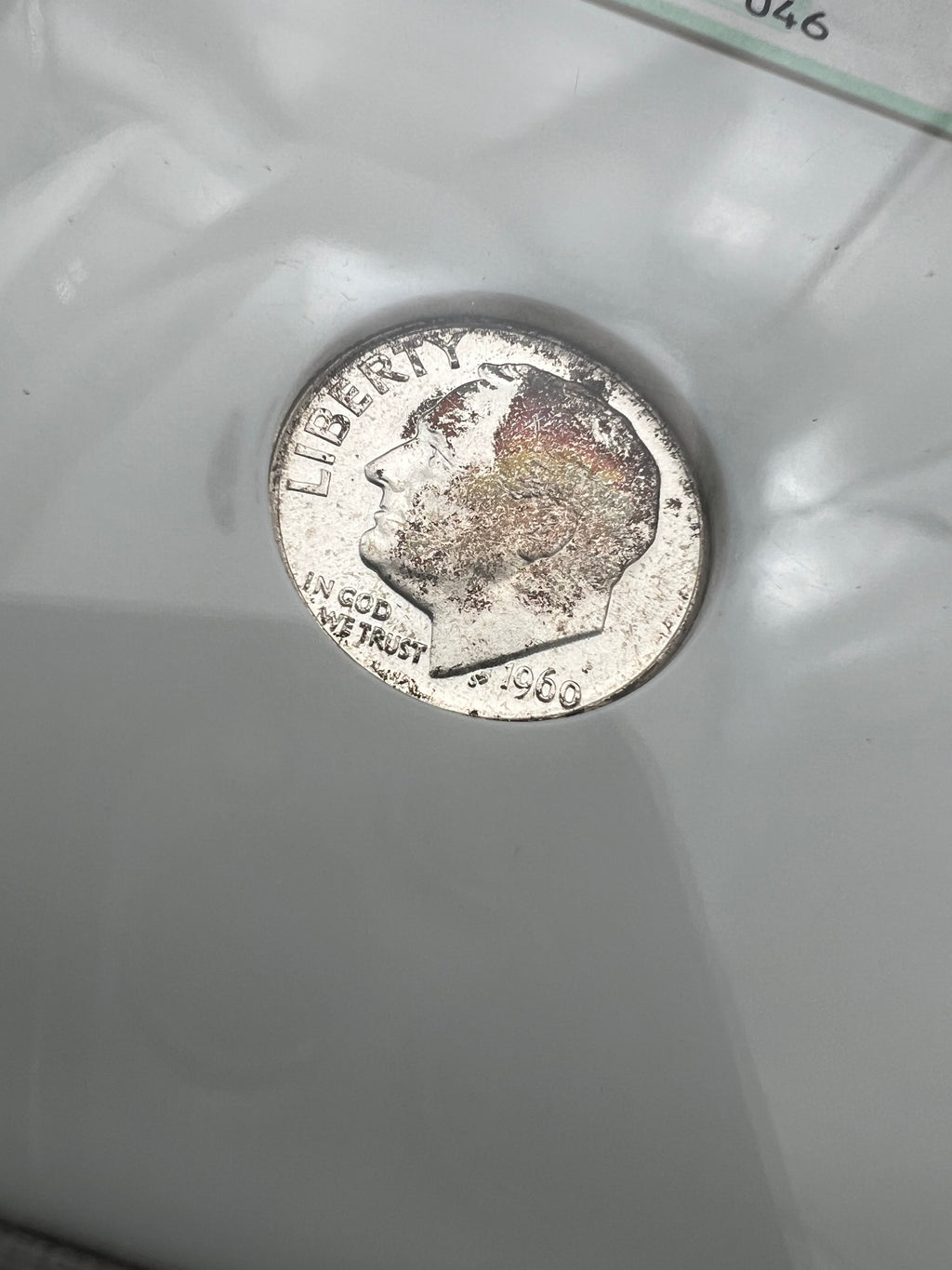 1960-D NGC Fatty Sample Slab Slight Toning