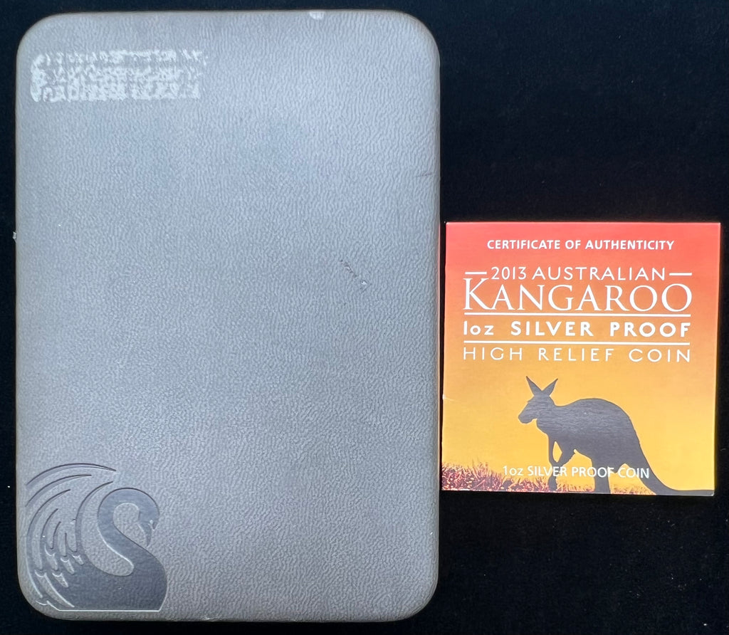 2013 PF70 UCAM Australia Kangaroo High Relief 1oz Silver NGC Thick Slab