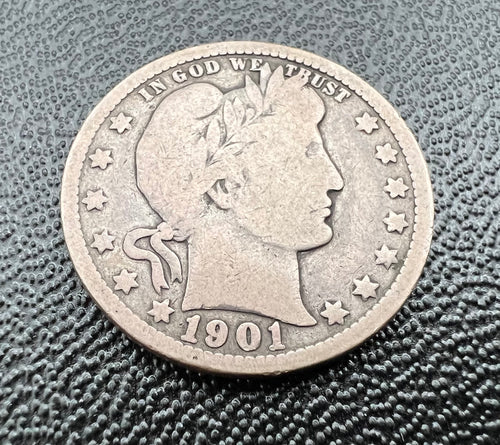 1901-O Barber Quarter