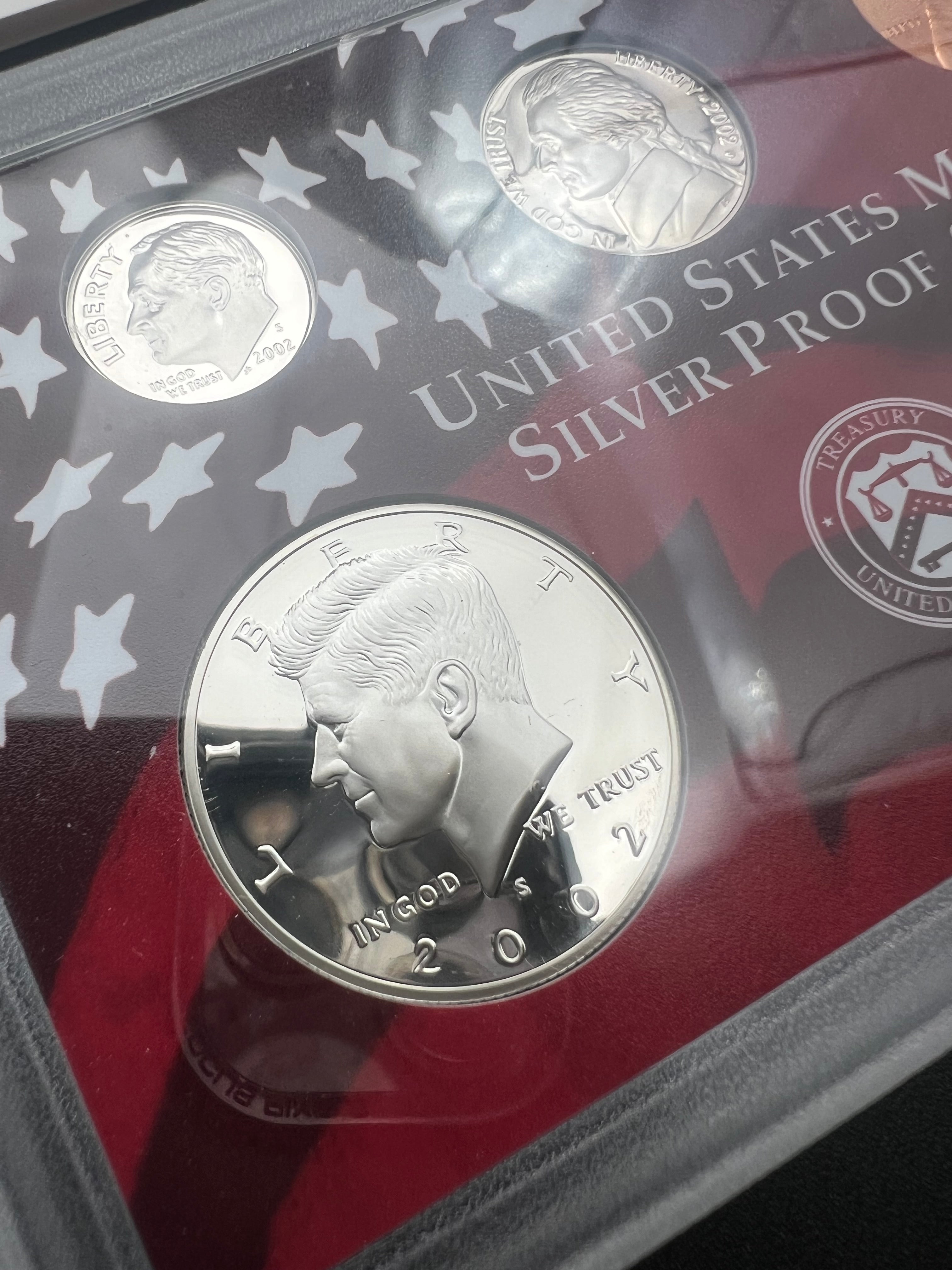 2002-S 90% Silver US Mint Silver Proof Set