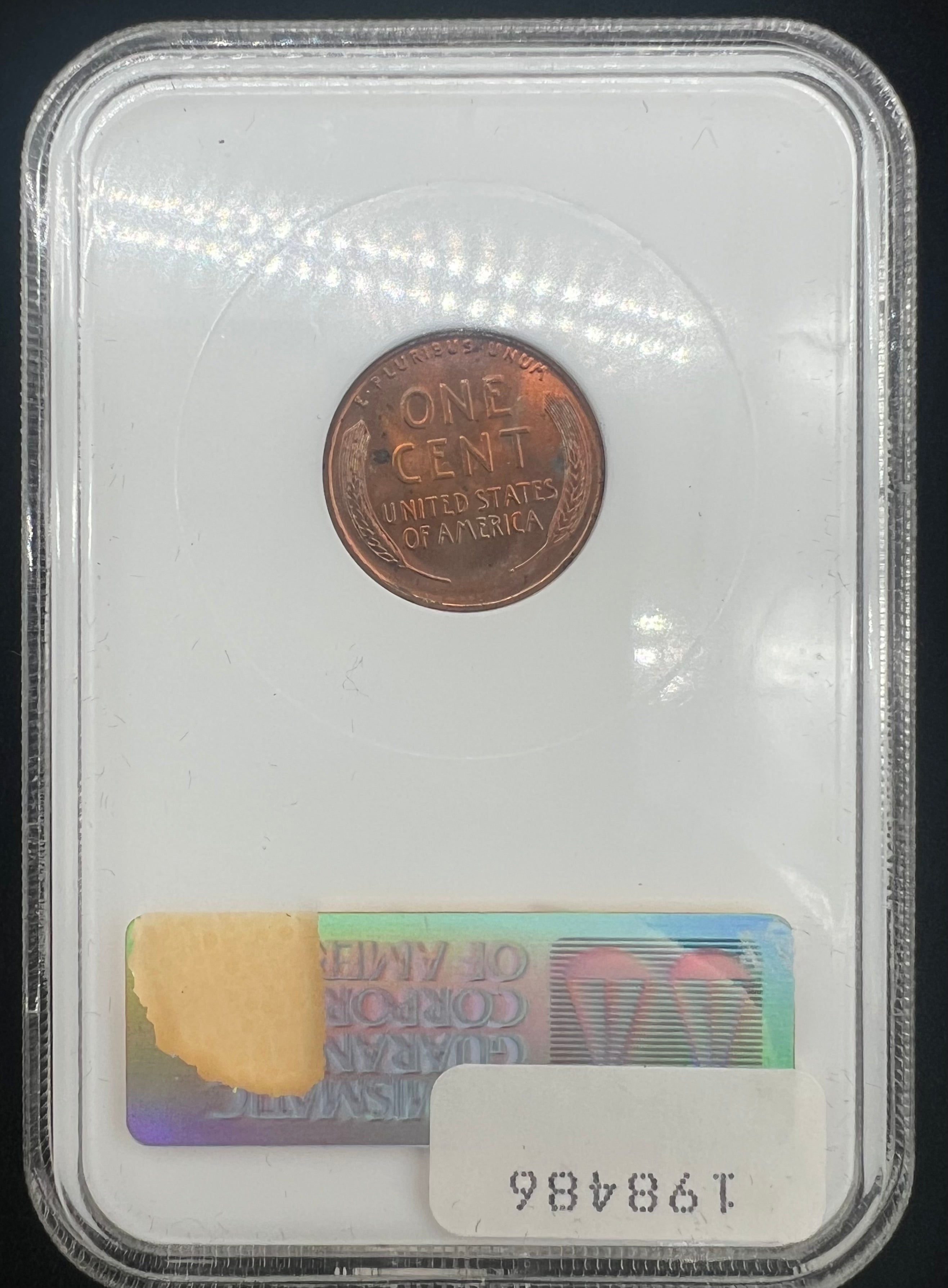 1936 MS67 RD Lincoln Cent NGC Older Holder