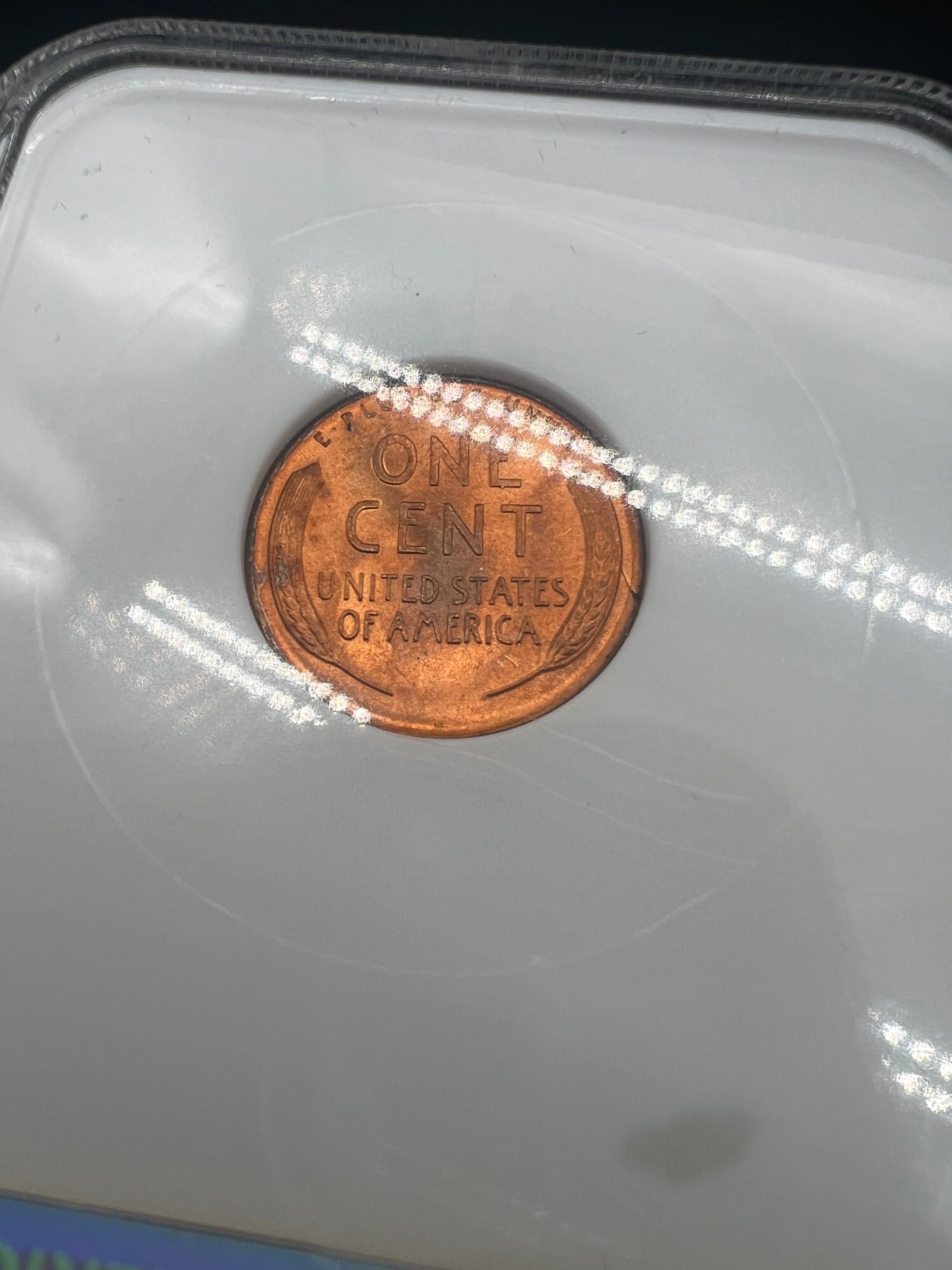 1935 MS67 RD Lincoln Wheat Cent Old NGC Holder