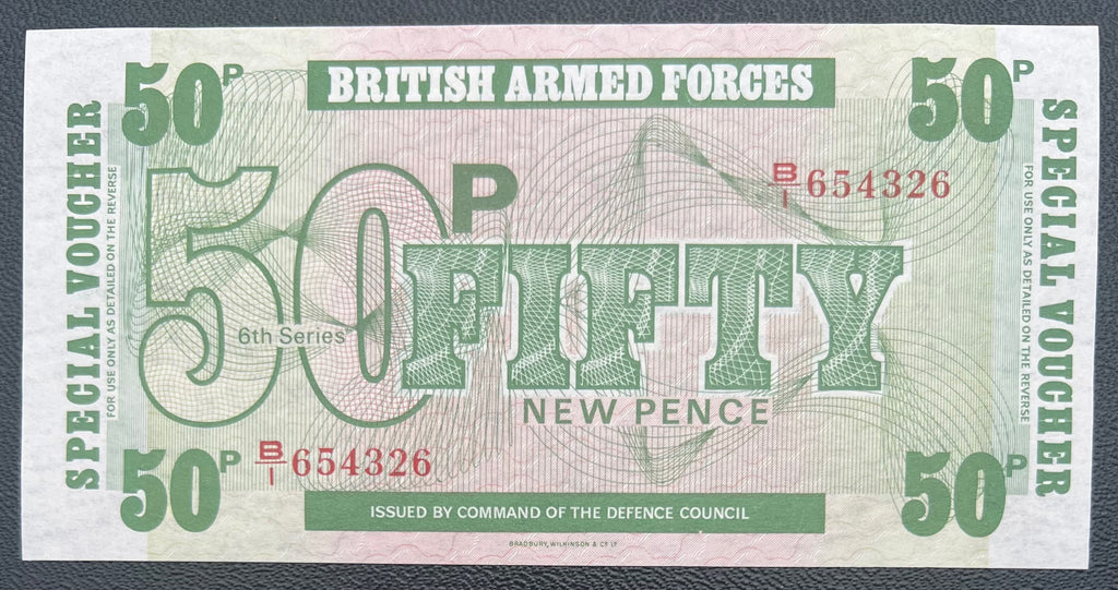 British Armed Forces 50 New Pence 6th Series