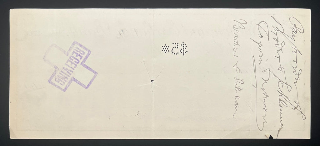 Set of 4 Carson City Nevada Cashiers Checks Dated 1897