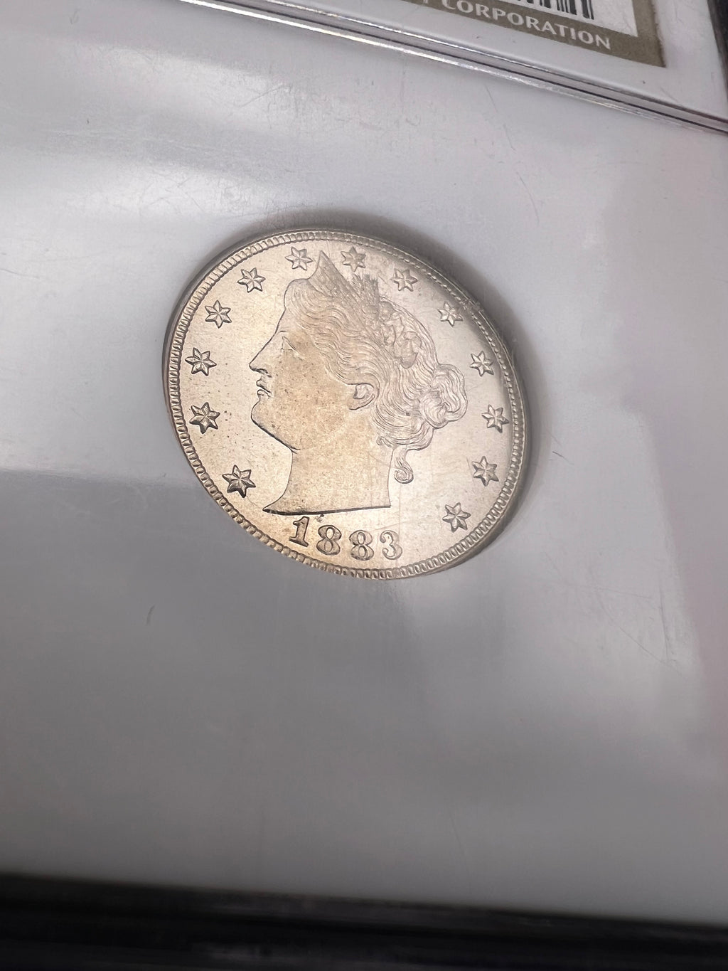 1883 MS66 No Cents V Nickel NGC