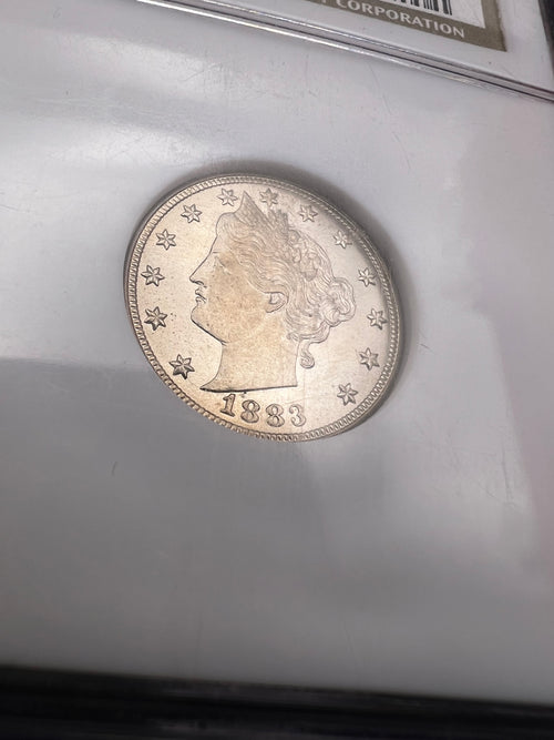 1883 MS66 No Cents V Nickel NGC