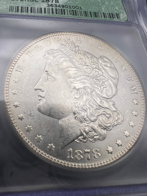 1878 7TF Rev of 78 MS63 Morgan Silver Dollar ICG