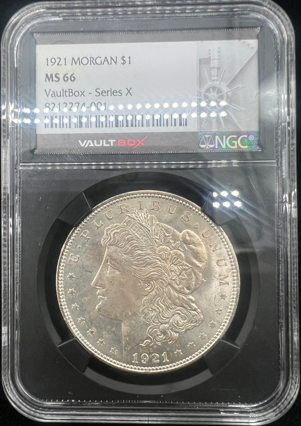 1921 MS66 Morgan NGC Black Core