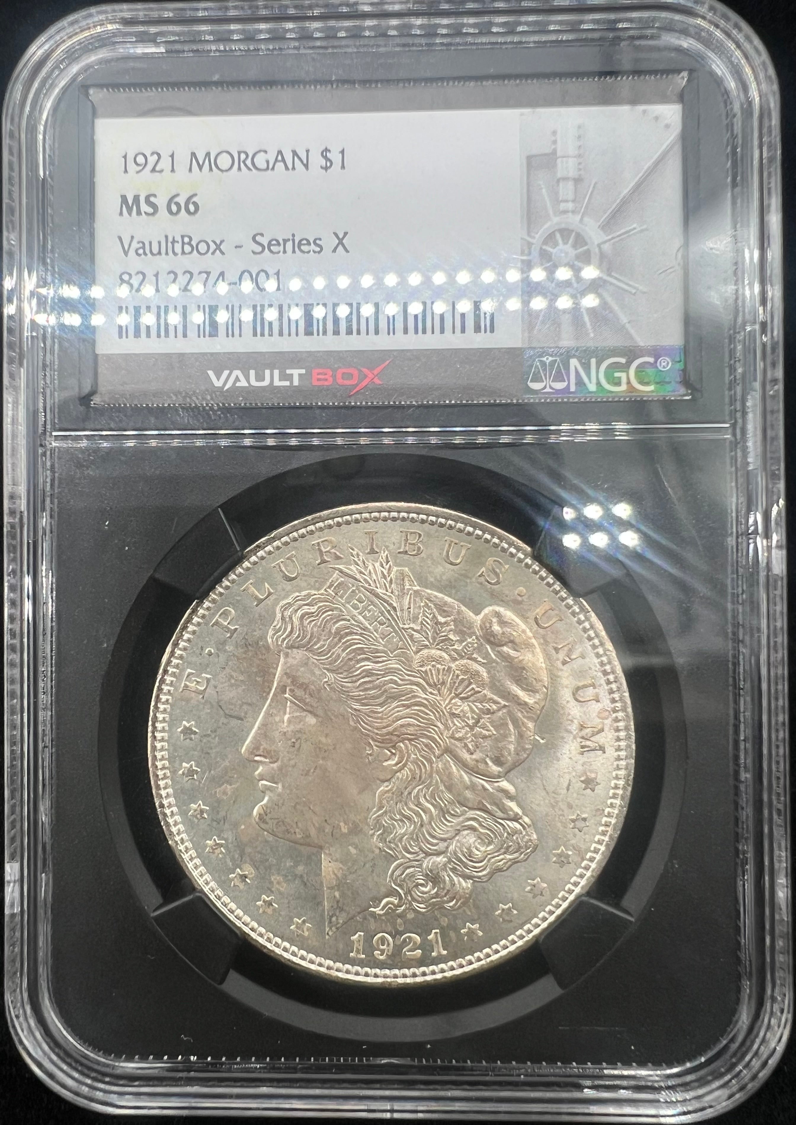 1921 MS66 Morgan NGC Black Core