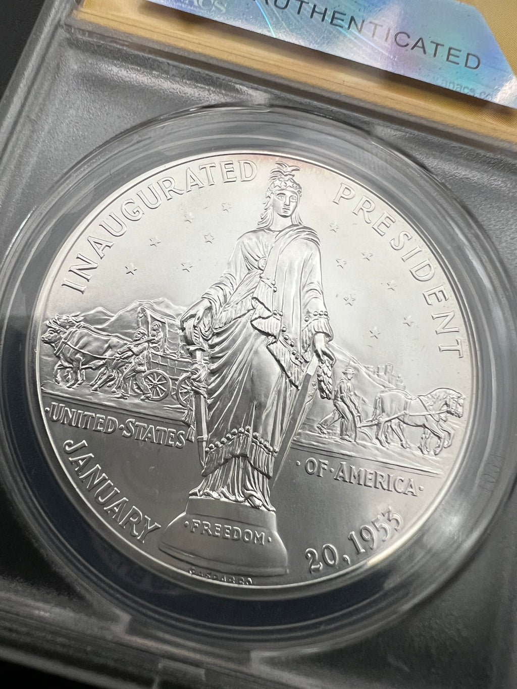 2015-P Eisenhower Coin & Chronicles Set MS70 Medal ANACS