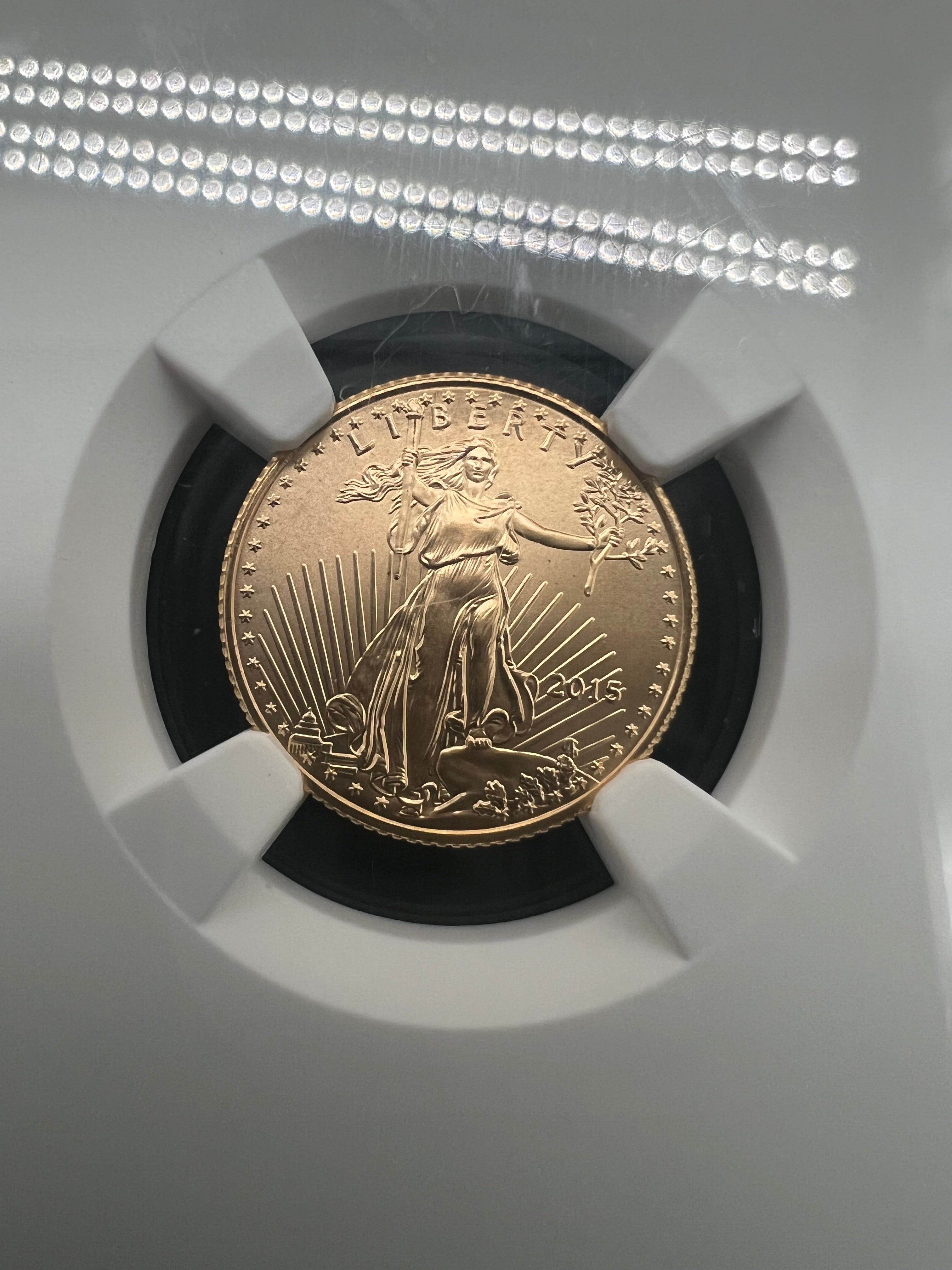 2015 1/10 American Gold Eagle MS69 NGC