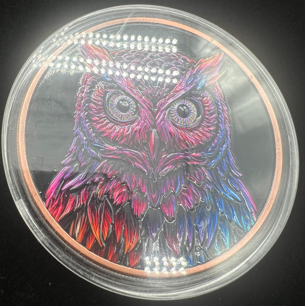 5oz Copper Colorized Owl