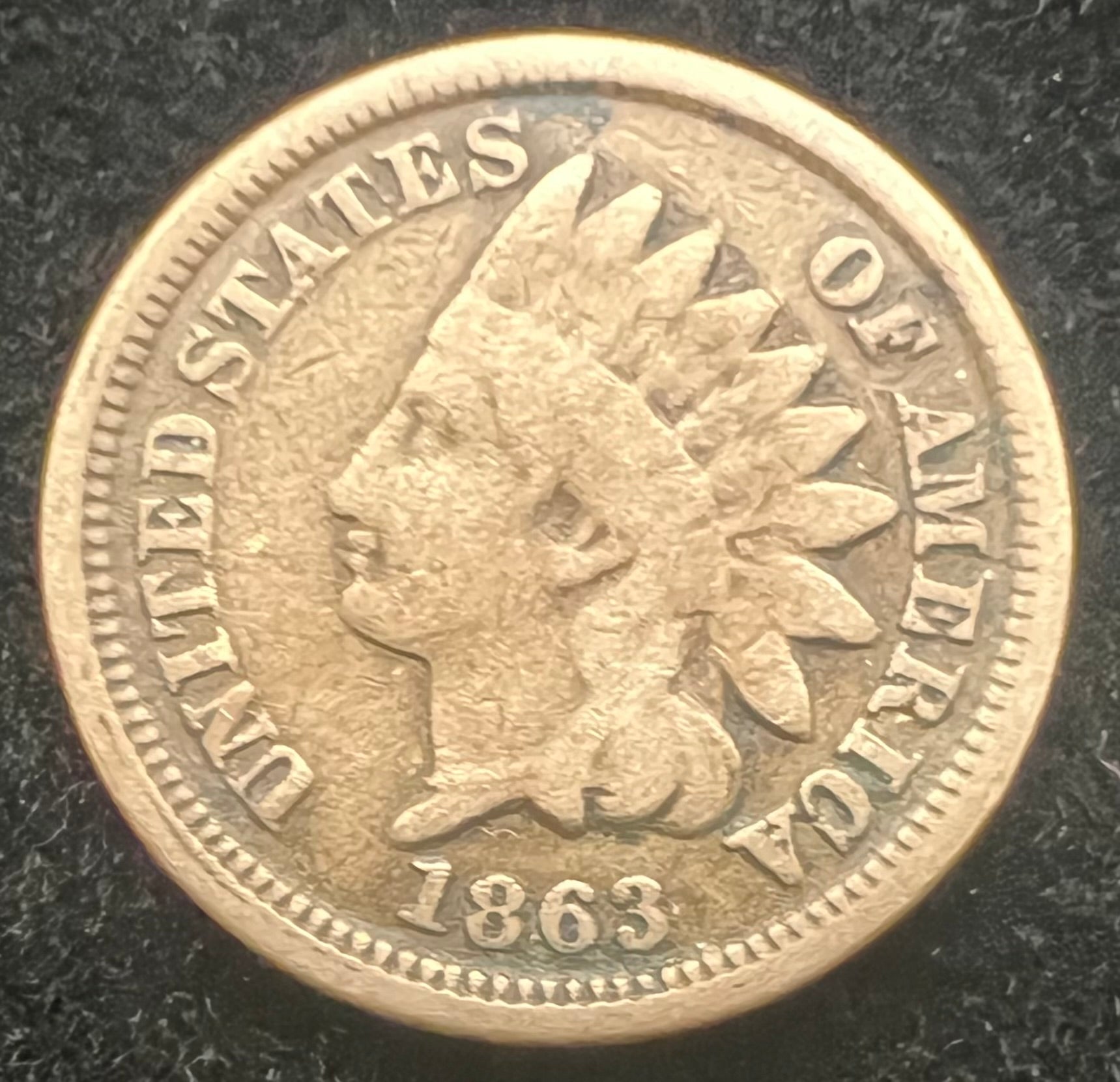 1863 Indian Head Cent
