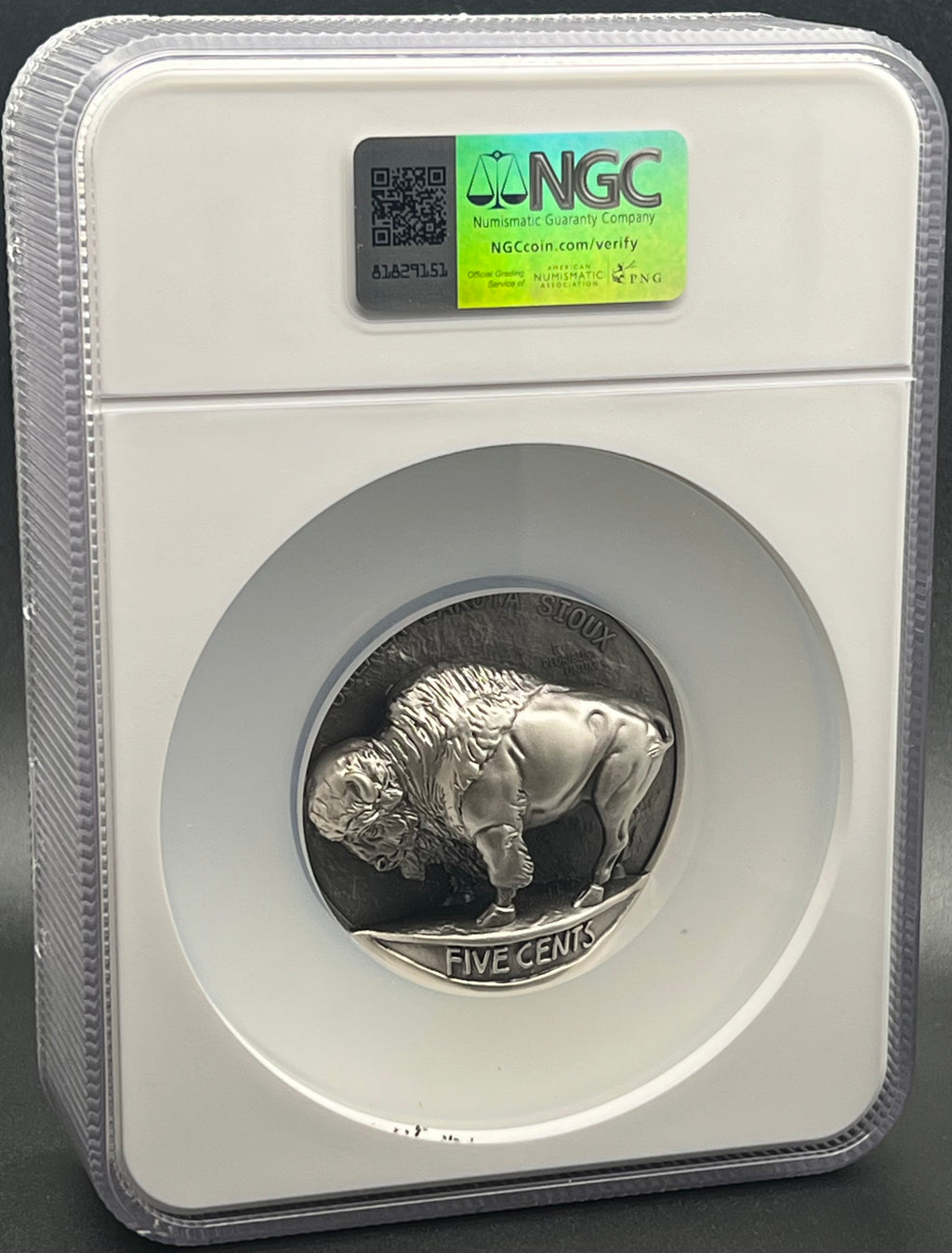 2026 Beyond Relief 5oz Silver Buffalo Nickel NGC MS70 Antiqued