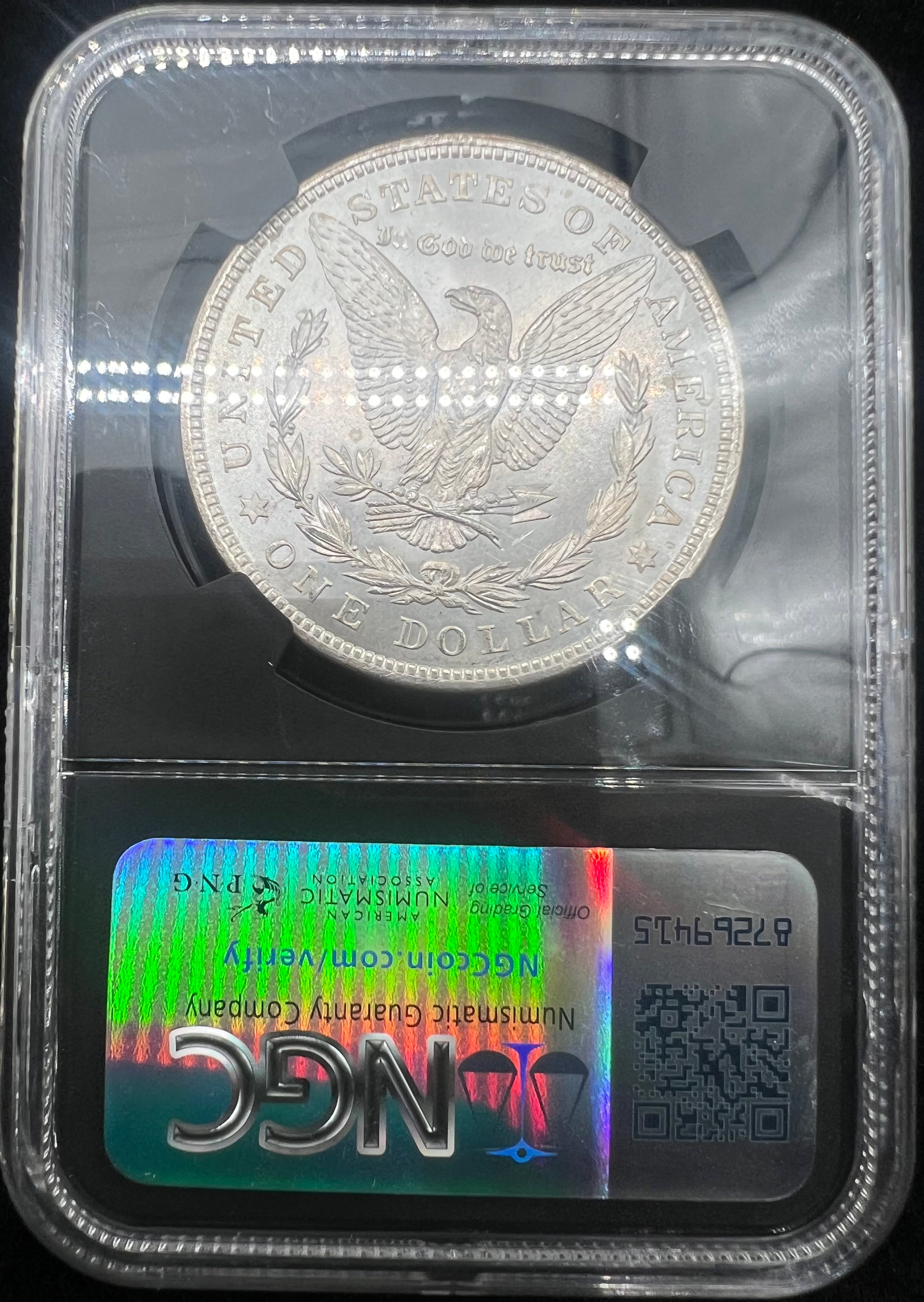 1921 MS66 Morgan NGC Black Core